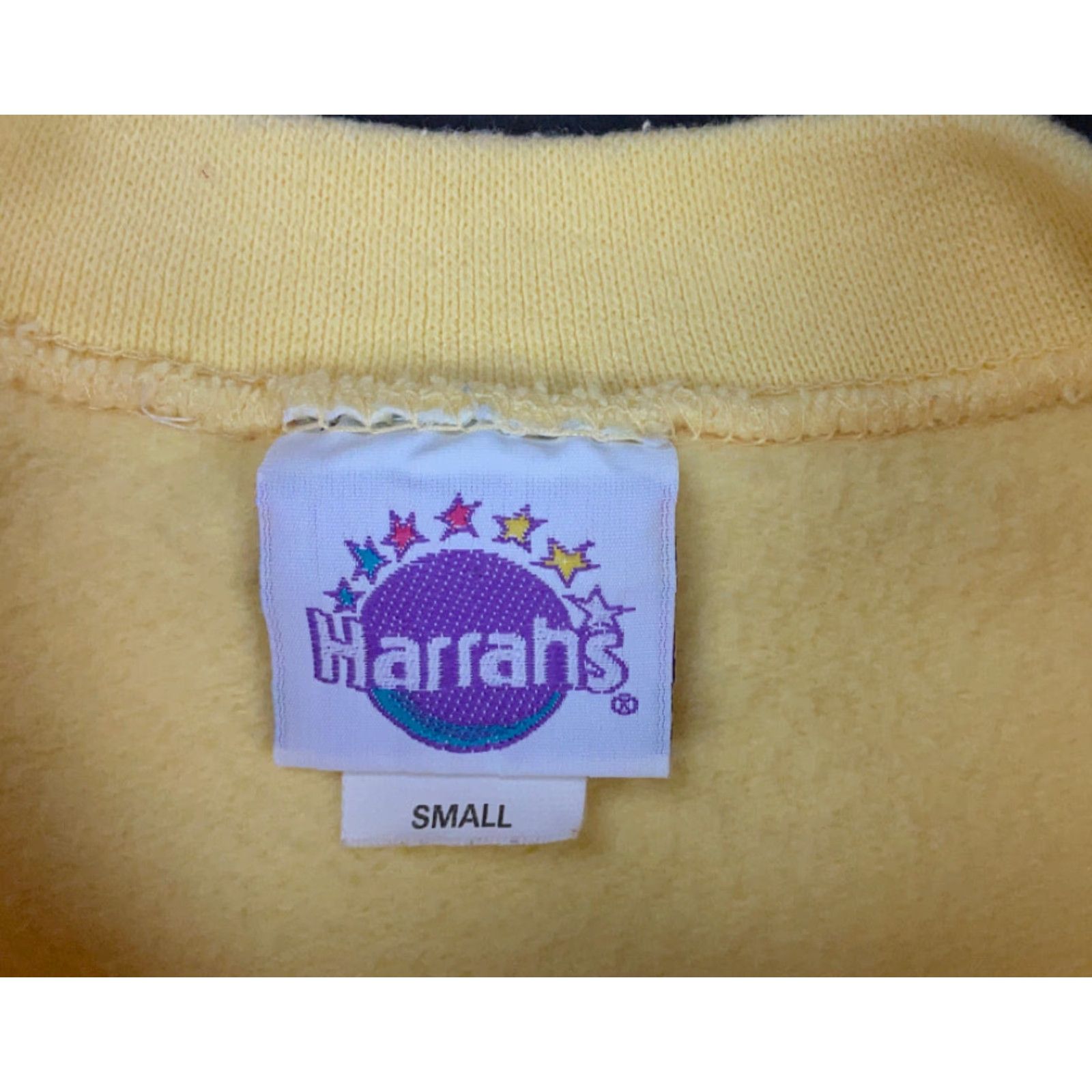 Vintage VTG Harrah's Las Vegas Sweatshirt The Cotton Exchange Mens Adult Small Yellow Embroidered 90s Retro Size US S / EU 44-46 / 1 - 5 Thumbnail