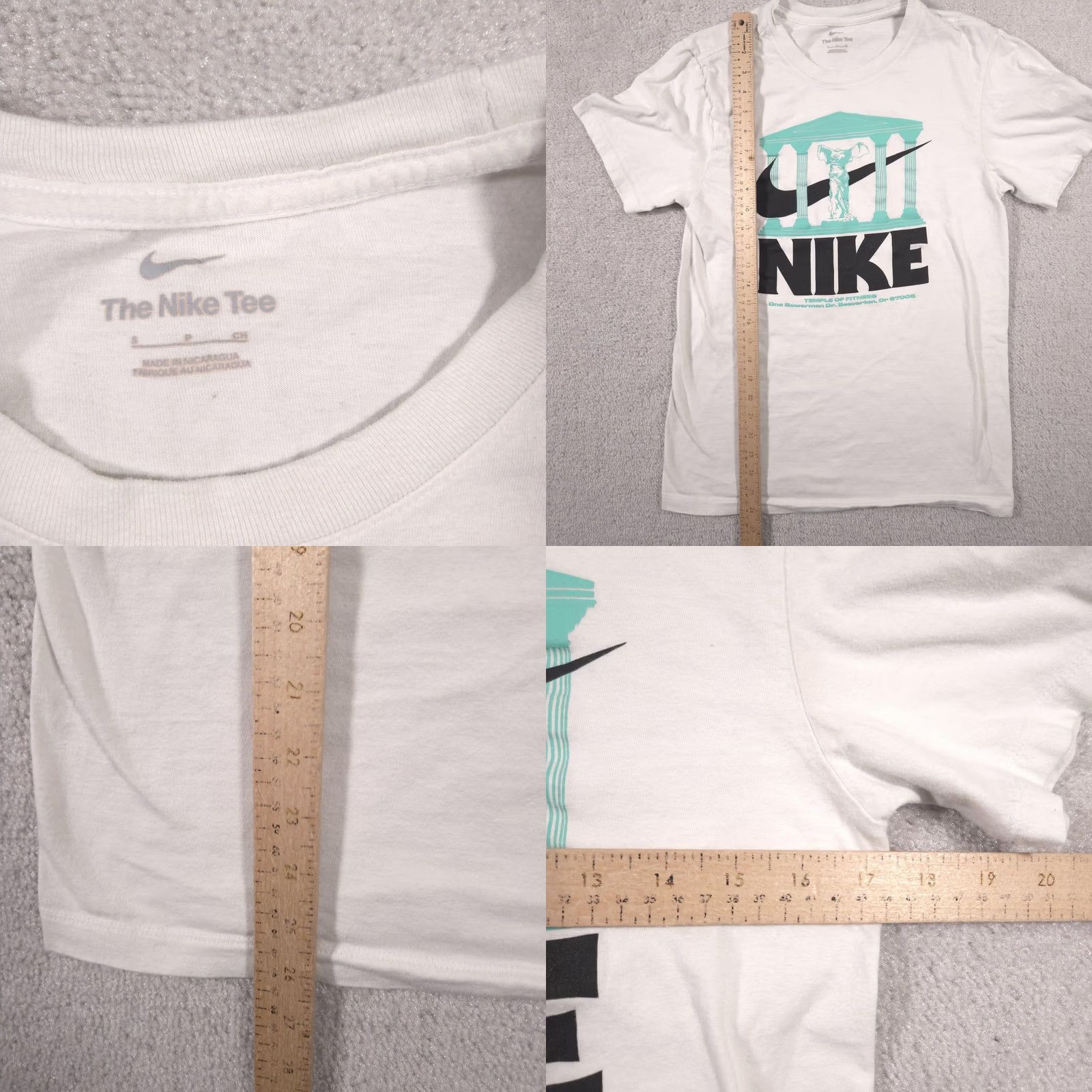 Nike Nike Shirt Mens Small White Temple Of Fitness Graphic Tee Bowerman Dr Swoosh Size US S / EU 44-46 / 1 - 8 Thumbnail
