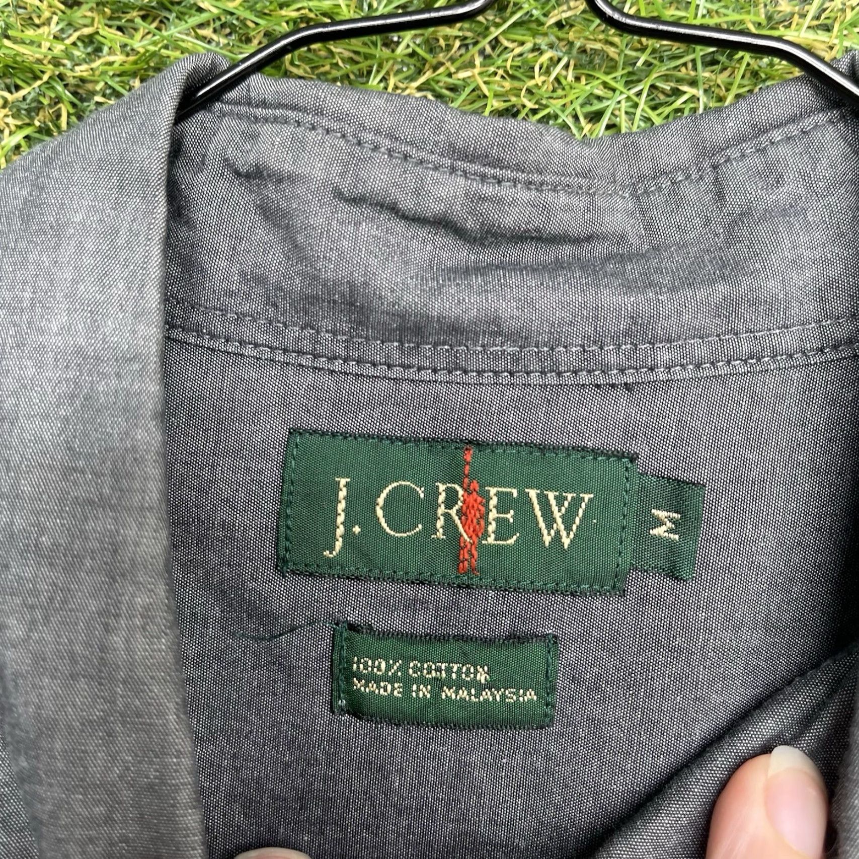 J.Crew J Crew Shirt Mens Medium Blue Chambray Oarsman Button Up Denim Casual Cotton Size US M / EU 48-50 / 2 - 4 Thumbnail