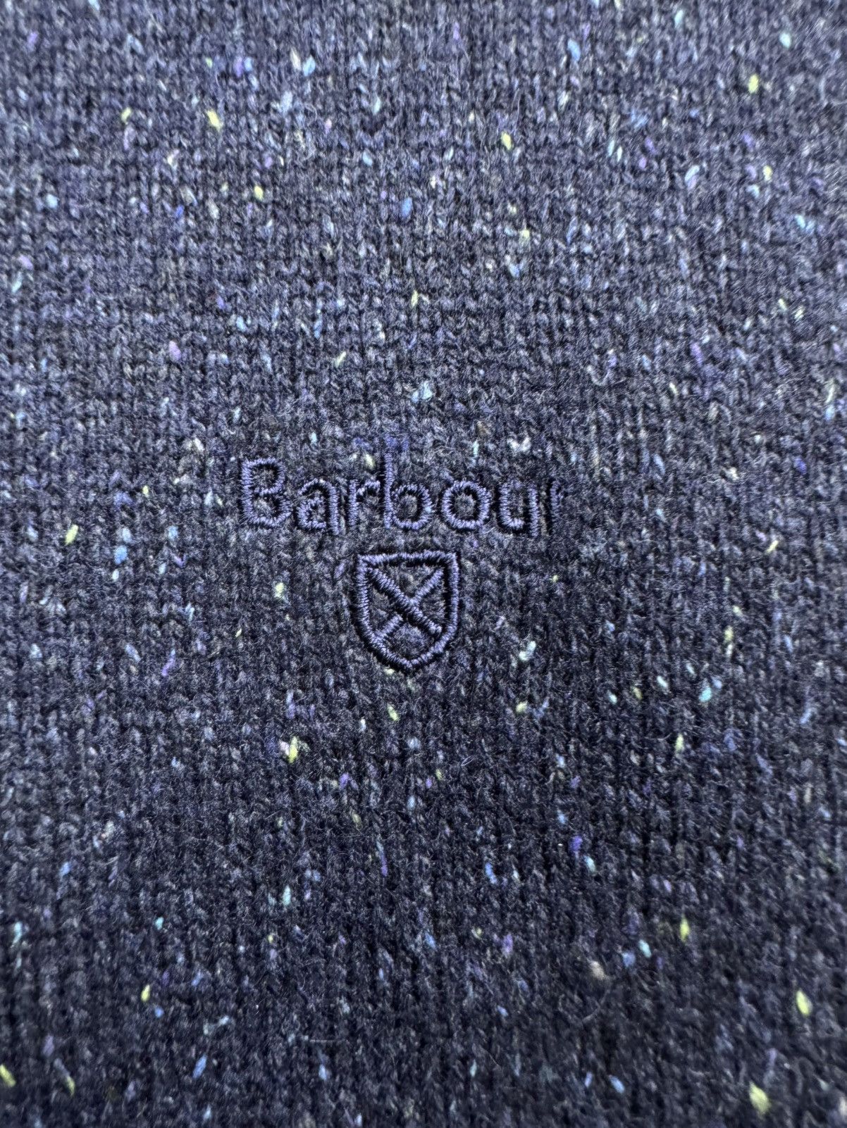 Barbour Barbour Men’s Tisbury Half Zip Sweater Navy Blue wool blend Size US XXL / EU 58 / 5 - 6 Thumbnail