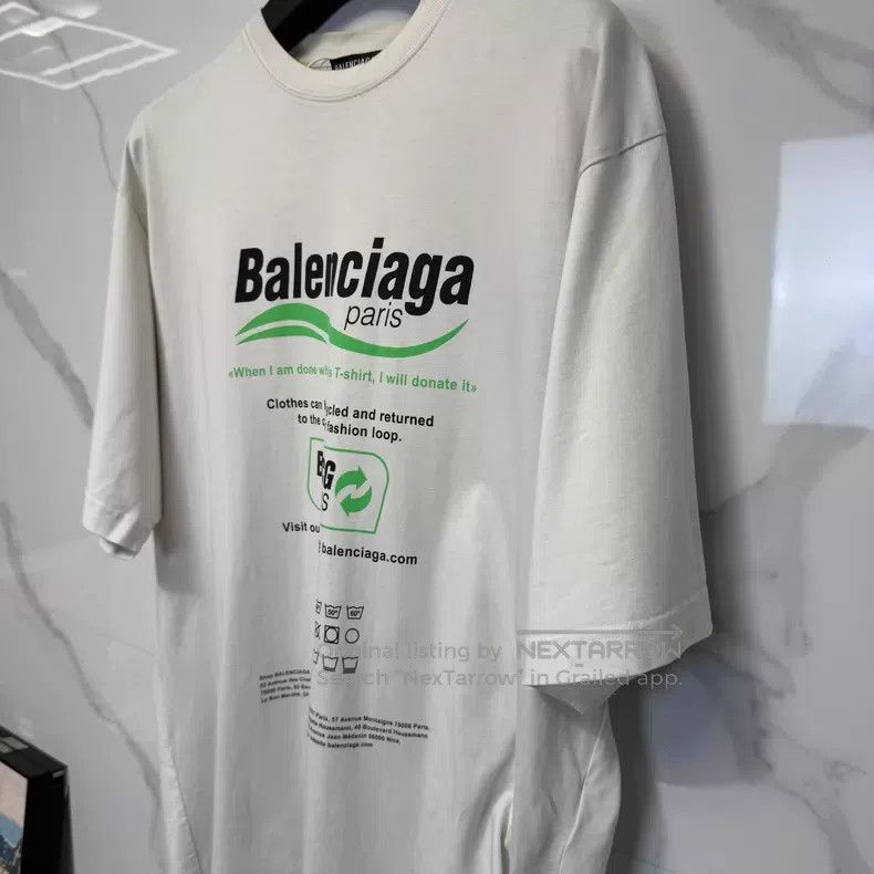 Balenciaga Balenciaga Off-White Short Sleeve Size US XXS / EU 40 - 6 Thumbnail