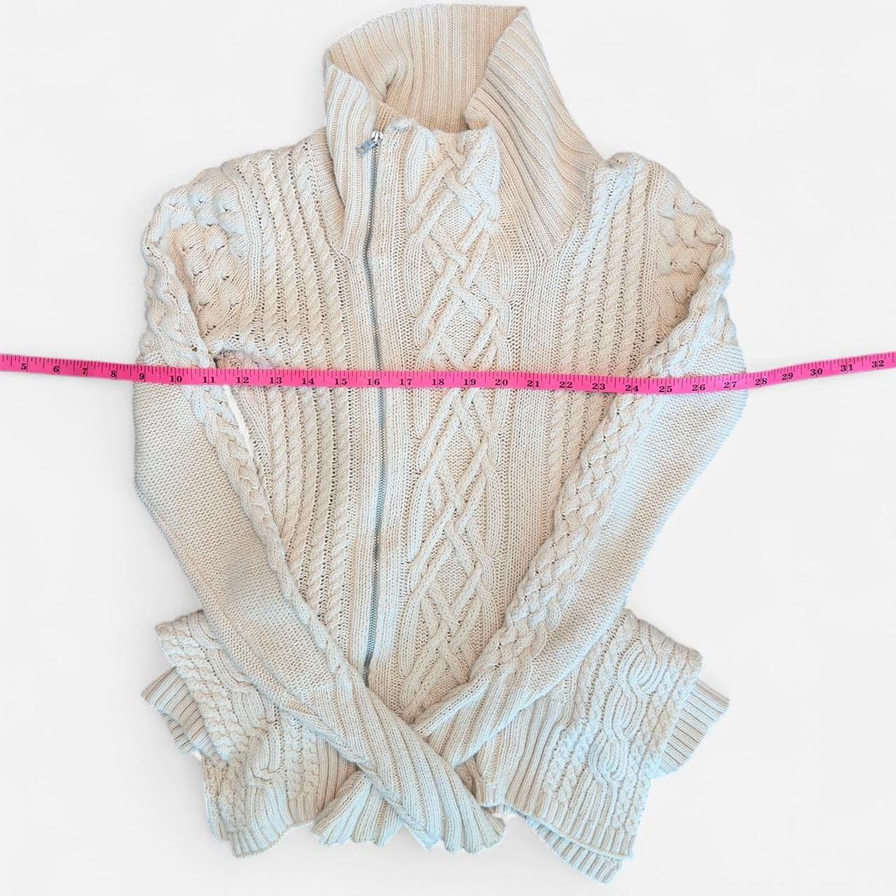 Bcbgmaxazria BCBGMAXAZRIA Women's cream white Cardigans Size US 27 - 3 Thumbnail