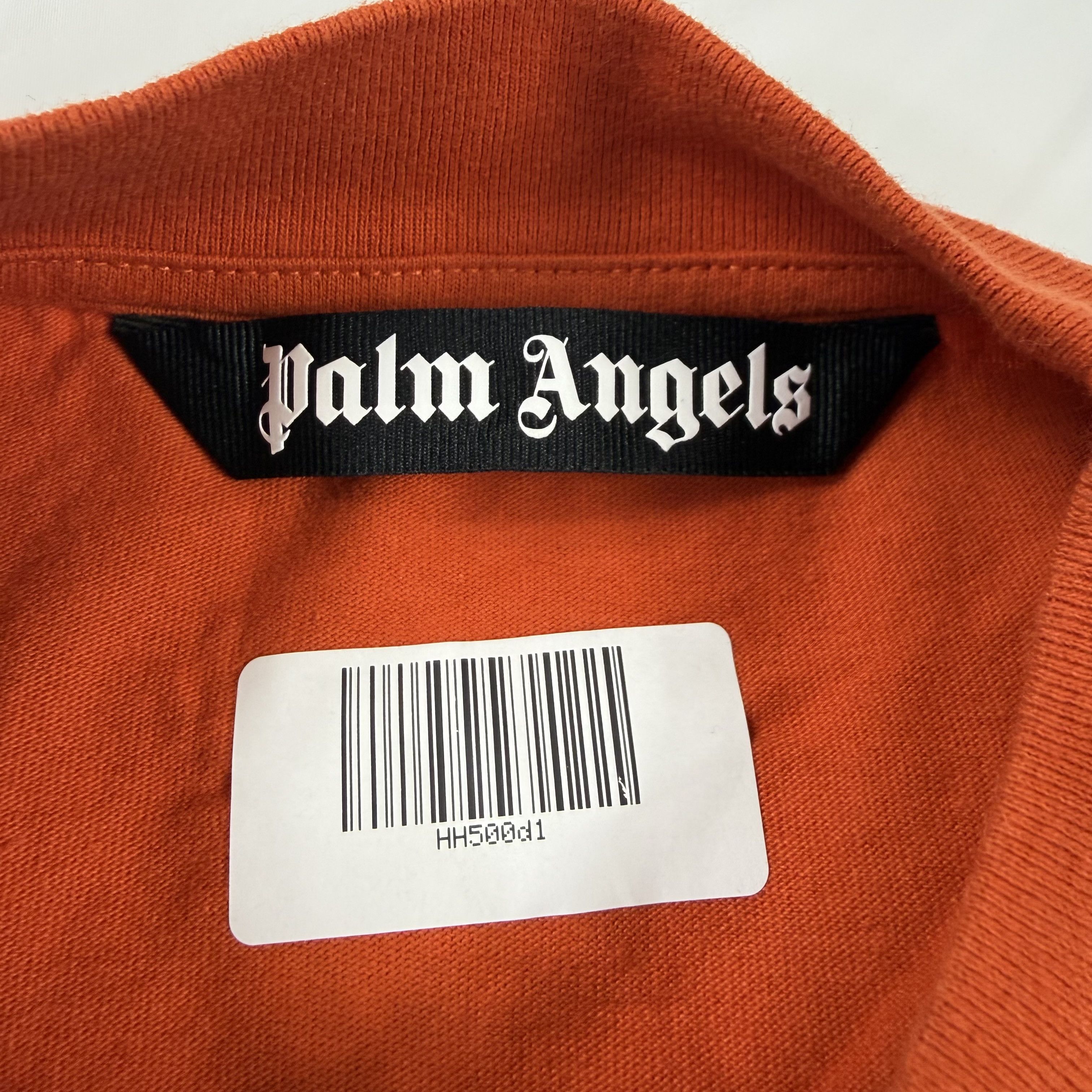 Palm Angels Palm Angels Orange Glitter Logo Long Sleeve T-Shirt XXL Size US XXL / EU 58 / 5 - 7 Thumbnail