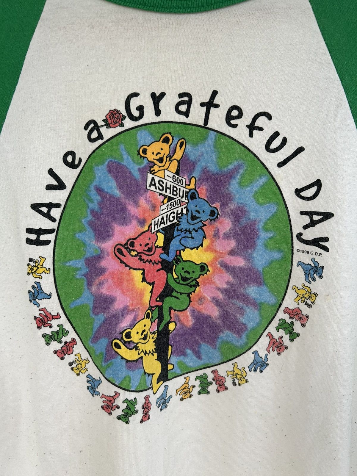 Band Tees 1998 Raglan Vintage Grateful Dead Size US M / EU 48-50 / 2 - 3 Thumbnail