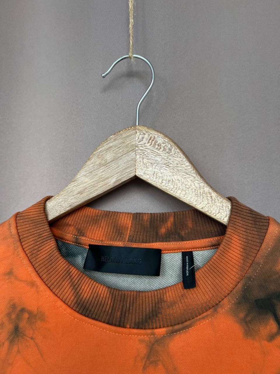 Helmut Lang Helmut Lang Tie Dye Logo Crew Sweatshirt Mens Size S/M Size US S / EU 44-46 / 1 - 10 Thumbnail