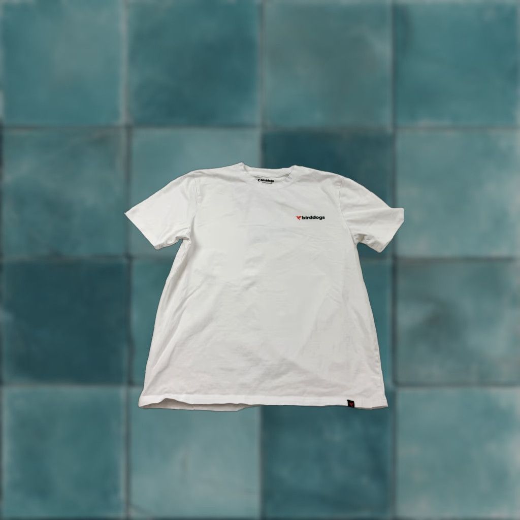 Vintage Birddogs Graphic Print Golf Shirt Mens Medium White Short Sleeve Tee Outdoor Size US M / EU 48-50 / 2 - 1 Thumbnail