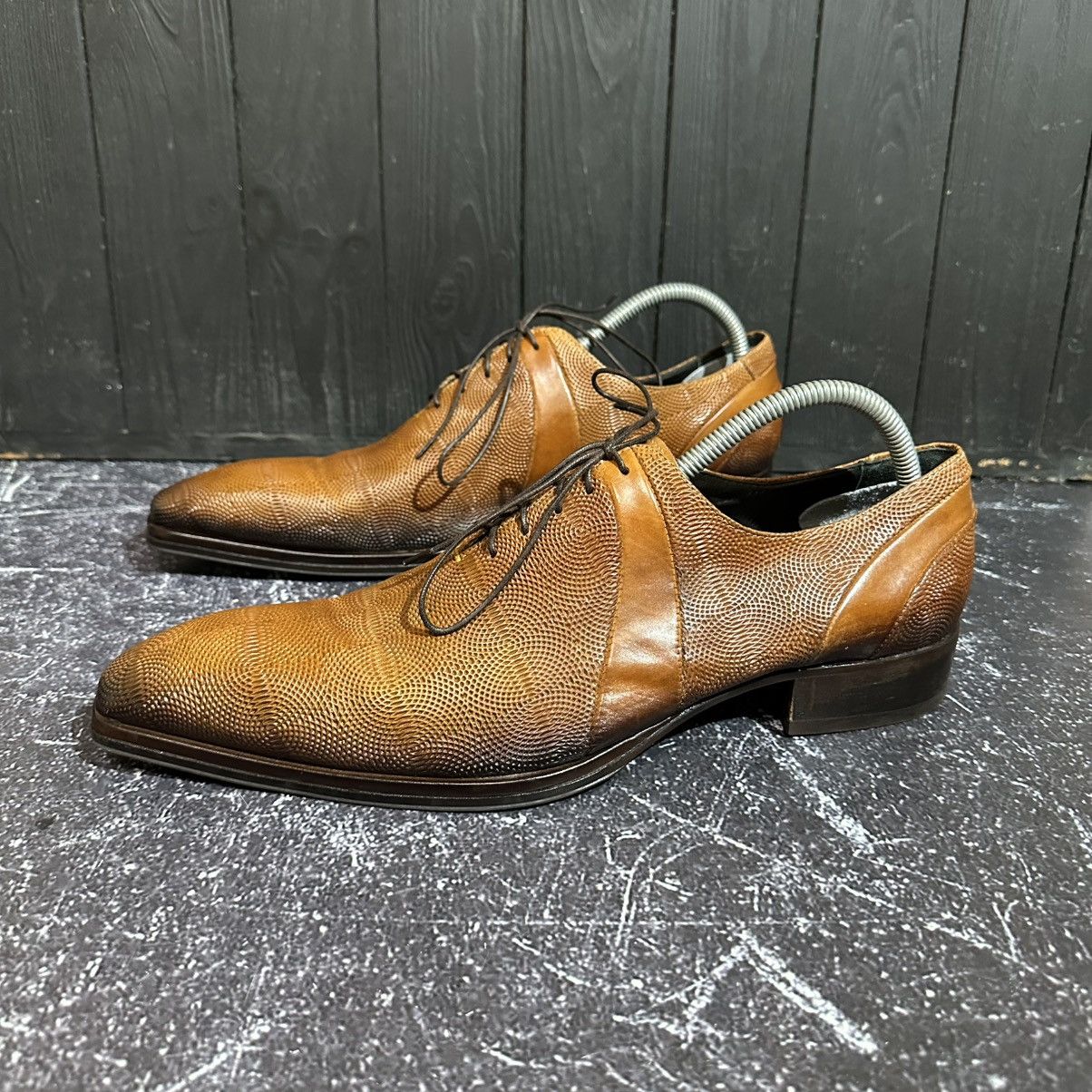 Jo Ghost JO GHOST - Men’s Brown Leather Brogue Size 43eu Size US 9.5 / EU 42-43 - 3 Thumbnail