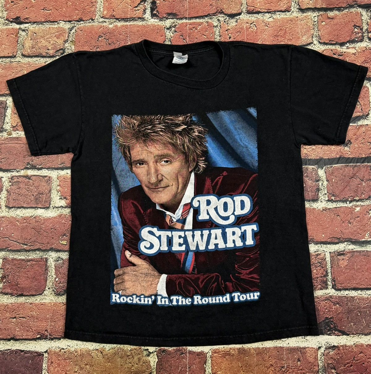 Band Tees Vintage Rod Stewart Tee 2007 Rockin in the Round Rap Tee Size US M / EU 48-50 / 2 - 1 Thumbnail
