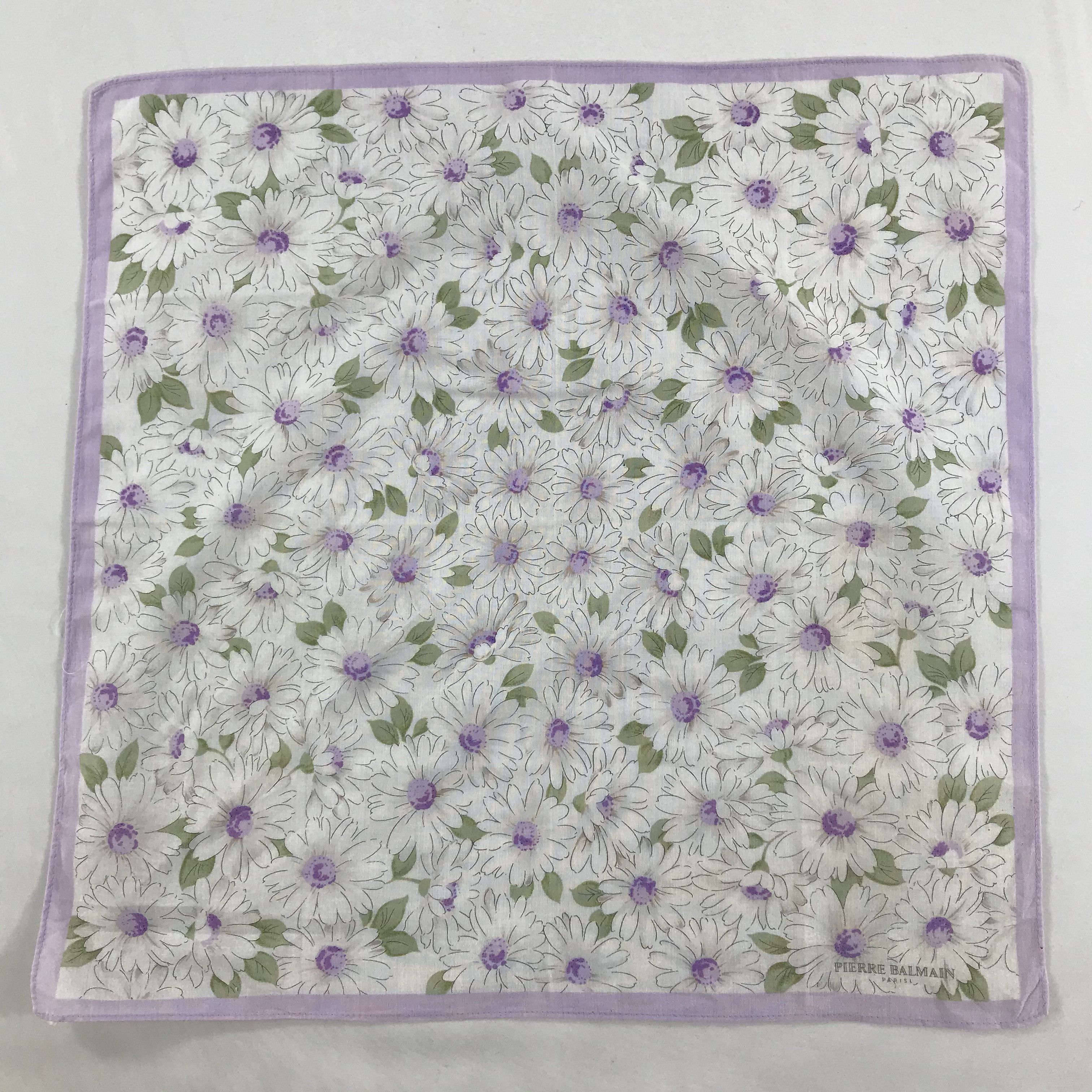 Pierre Balmain × Vintage Pierre Balmain Bandana / Handkerchief / Neckerchief - S1667 Size ONE SIZE - 1 Thumbnail