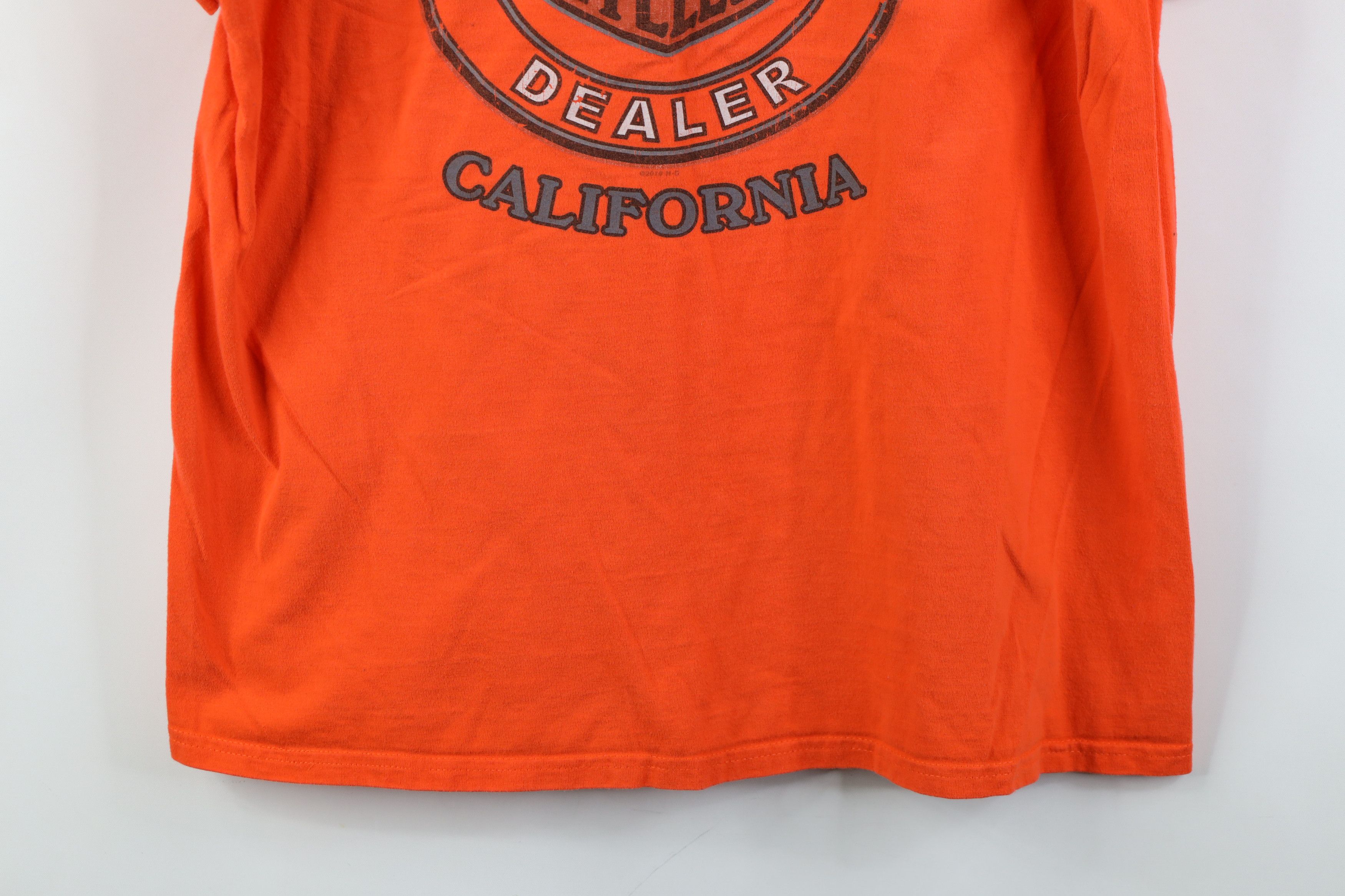 Harley Davidson Vintage Y2K Harley Davidson Oil Pocket T-Shirt Orange Cotton Size US M / EU 48-50 / 2 - 14 Thumbnail