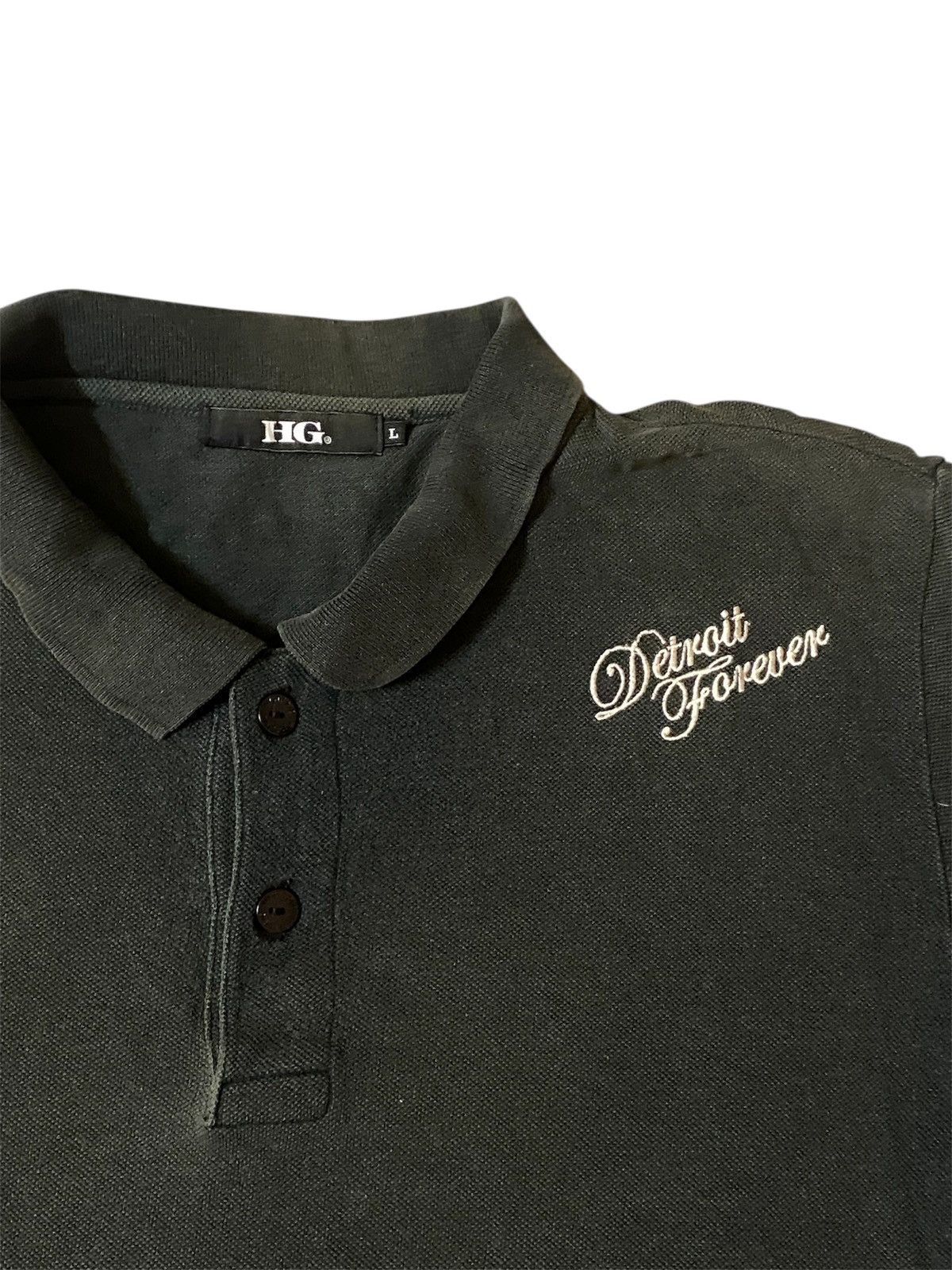 Hysteric Glamour Hysteric Glamour Trashed Polo Shirt Size US L / EU 52-54 / 3 - 4 Thumbnail