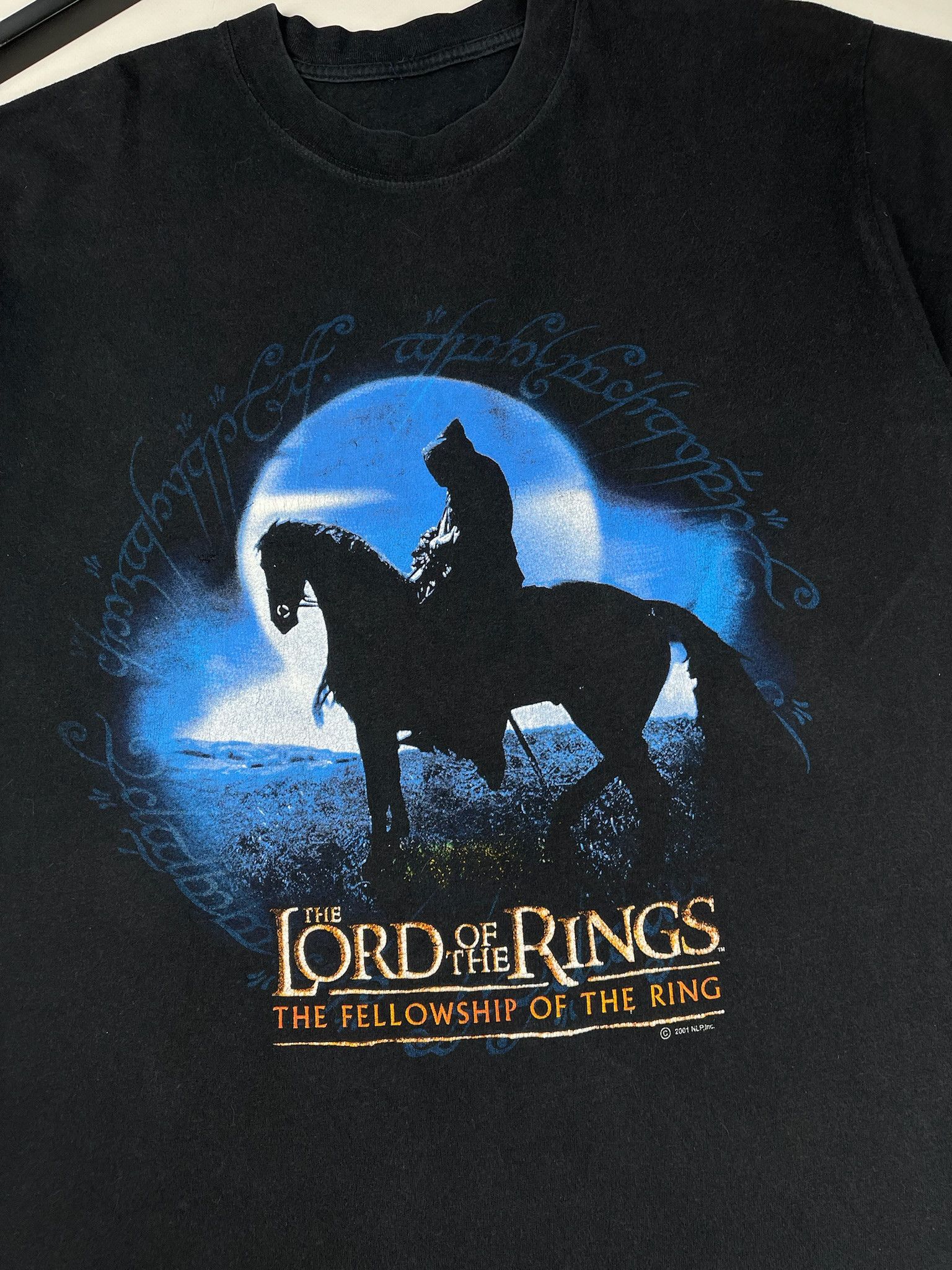 Vintage Lord Of The Rings Movie T Shirt 2001 Size US M / EU 48-50 / 2 - 2 Thumbnail