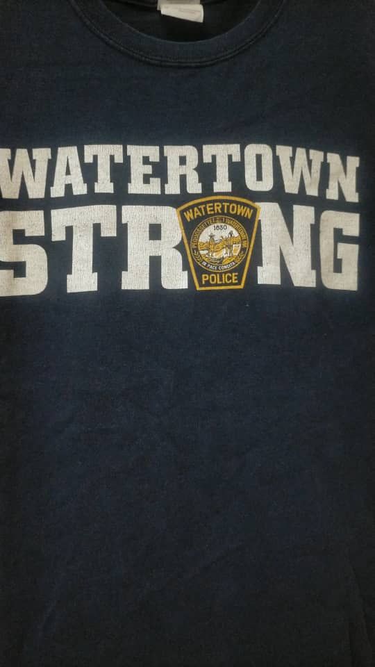 Gildan × Vintage Vintage Gildan Watertown Strong Police Graphic Tees Shirt Size US M / EU 48-50 / 2 - 2 Thumbnail