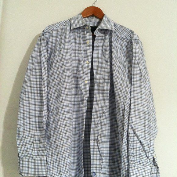 David Donahue DAVID DONAHUE MENS COTTON DRESS SHIRT SIZE: 16.5/34-35 Size US L / EU 52-54 / 3 - 4 Thumbnail