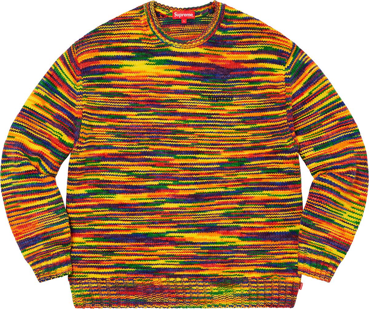 image of Supreme Static Sweater Multicolor Medium Size, Men's