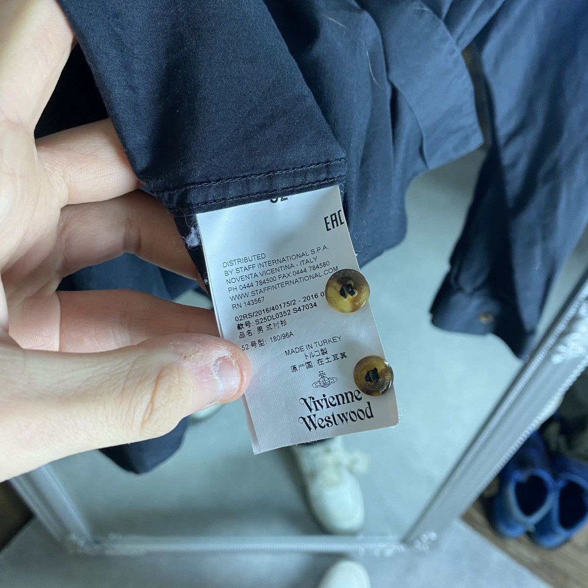 Vivienne Westwood Vivienne Westwood Shirt Button Up Long Sleeve Size US L / EU 52-54 / 3 - 5 Thumbnail