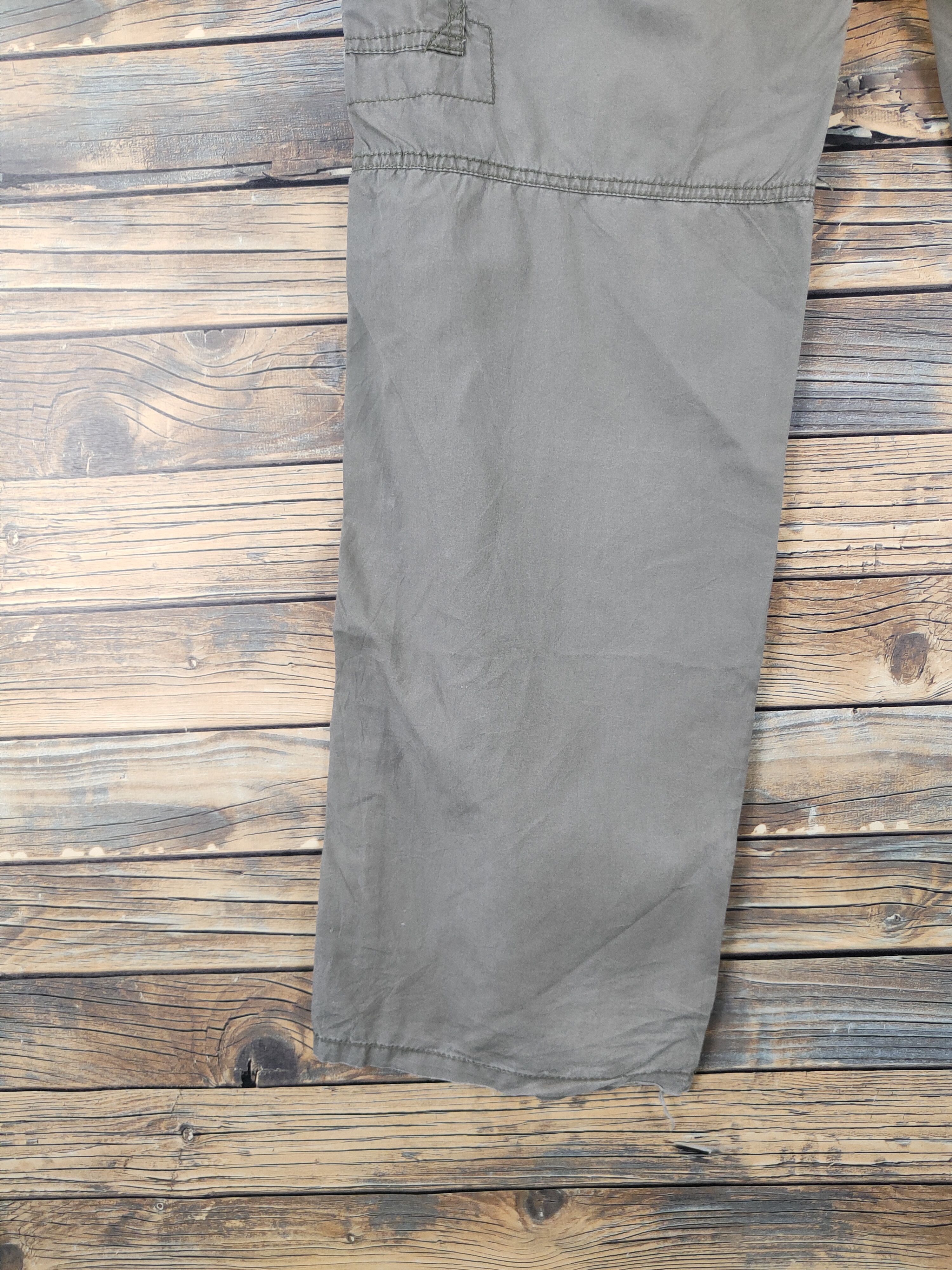 Japanese Brand Memory Special Olive Multipocket Tactical Cargo Pants #W2093 Size US 31 - 9 Thumbnail