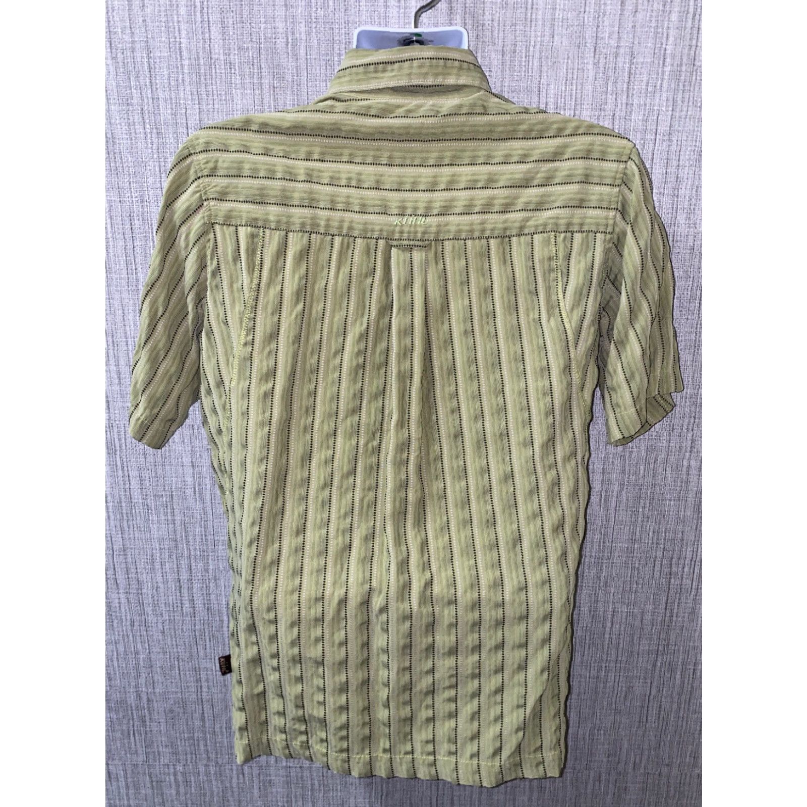 Vintage Kuhl Mens Green Short Sleeve Button Front Shirt Size M Size US M / EU 48-50 / 2 - 4 Thumbnail