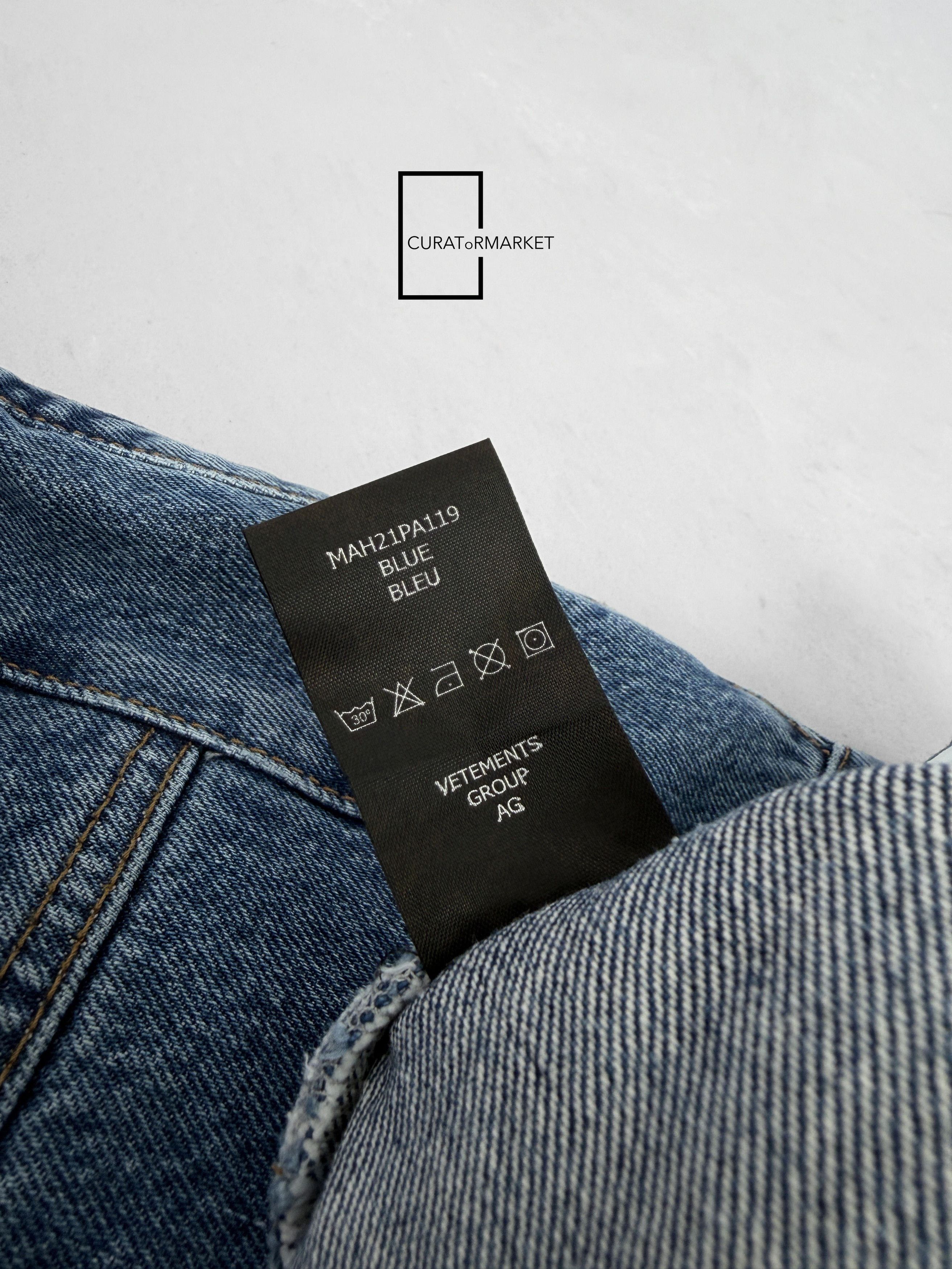 Vetements Multi Zip Embroidered Pocket Patch Biker Runway Jeans FW20 Size US 30 / EU 46 - 19 Thumbnail