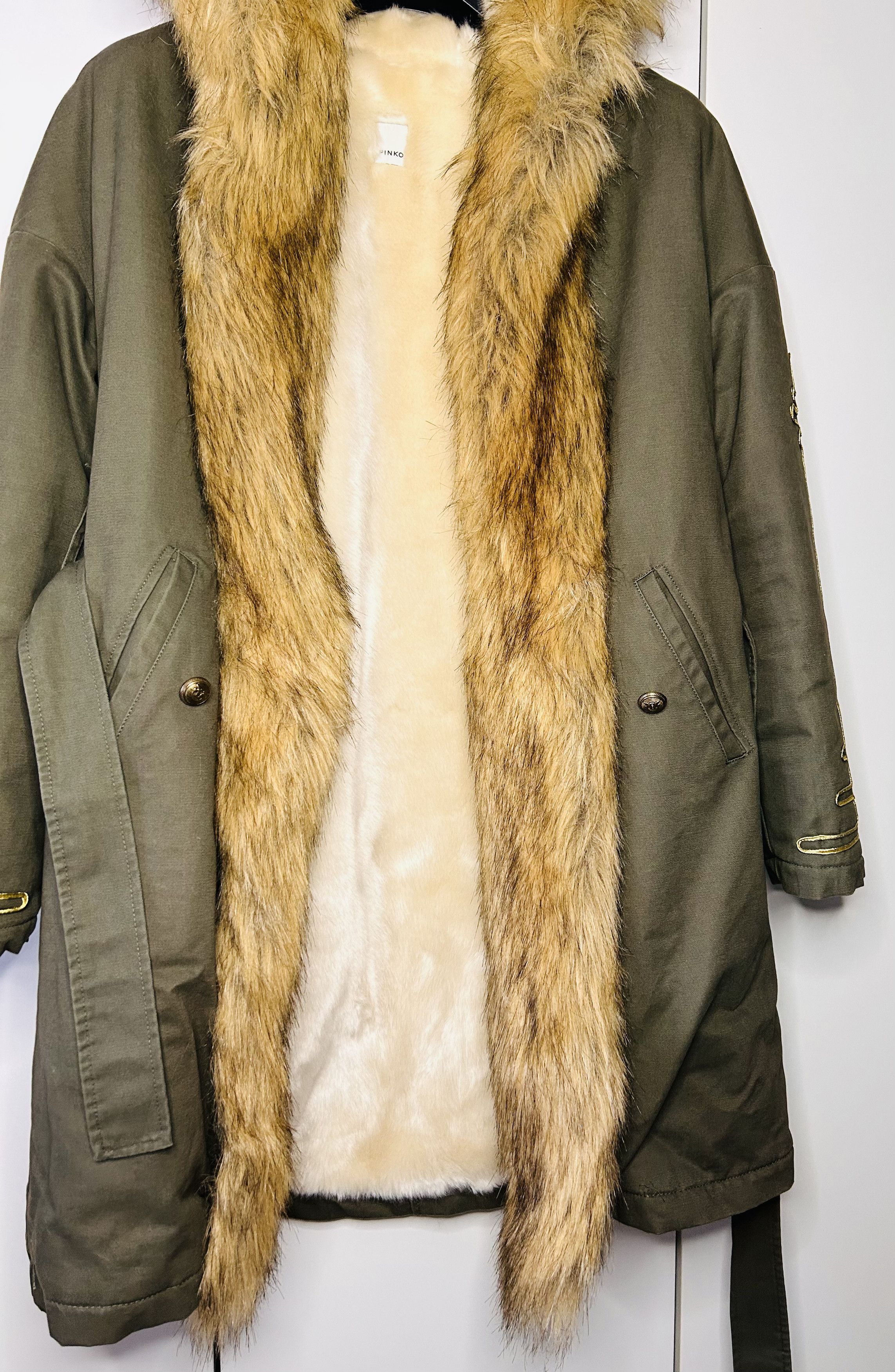 Pinko Pinko Faux Fur-Lined Parka Size XS / US 0-2 / IT 36-38 - 2 Thumbnail