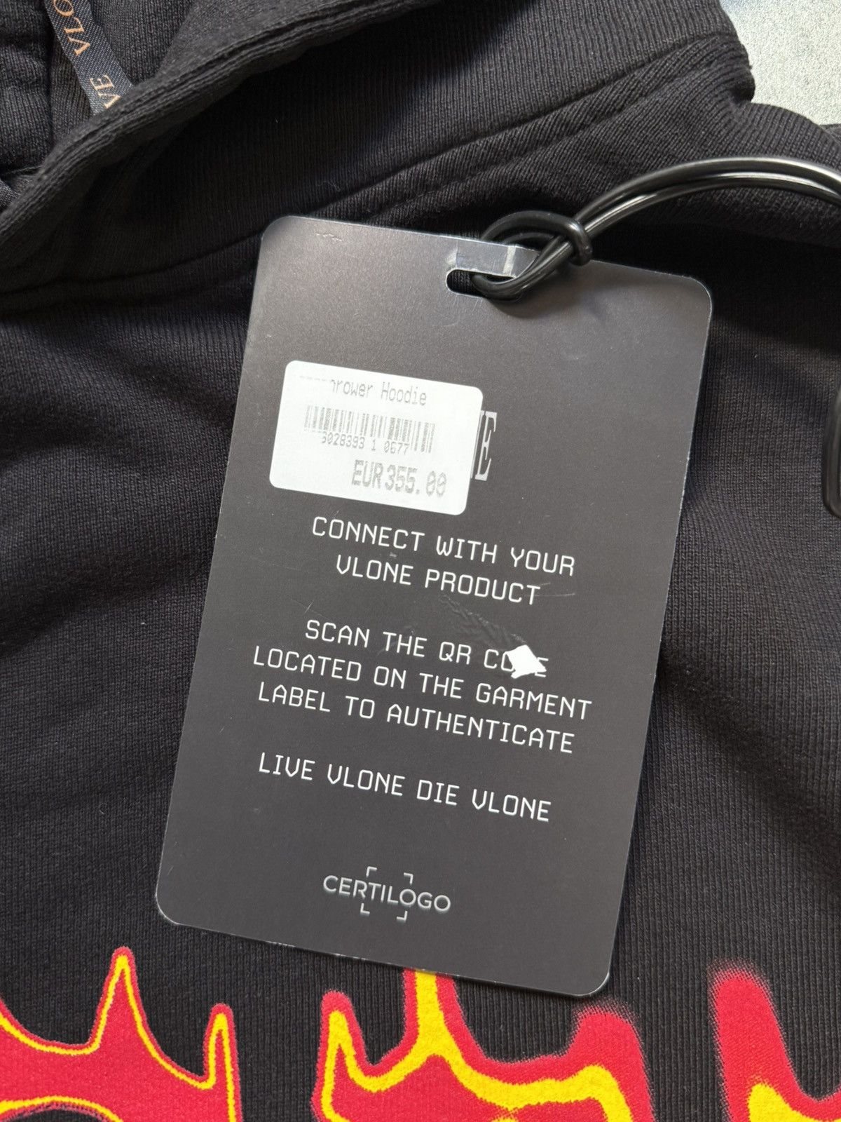 Vlone VLONE Flame Devil Flame Hoodie - Size S (Certilogo Verified) Size US S / EU 44-46 / 1 - 6 Thumbnail