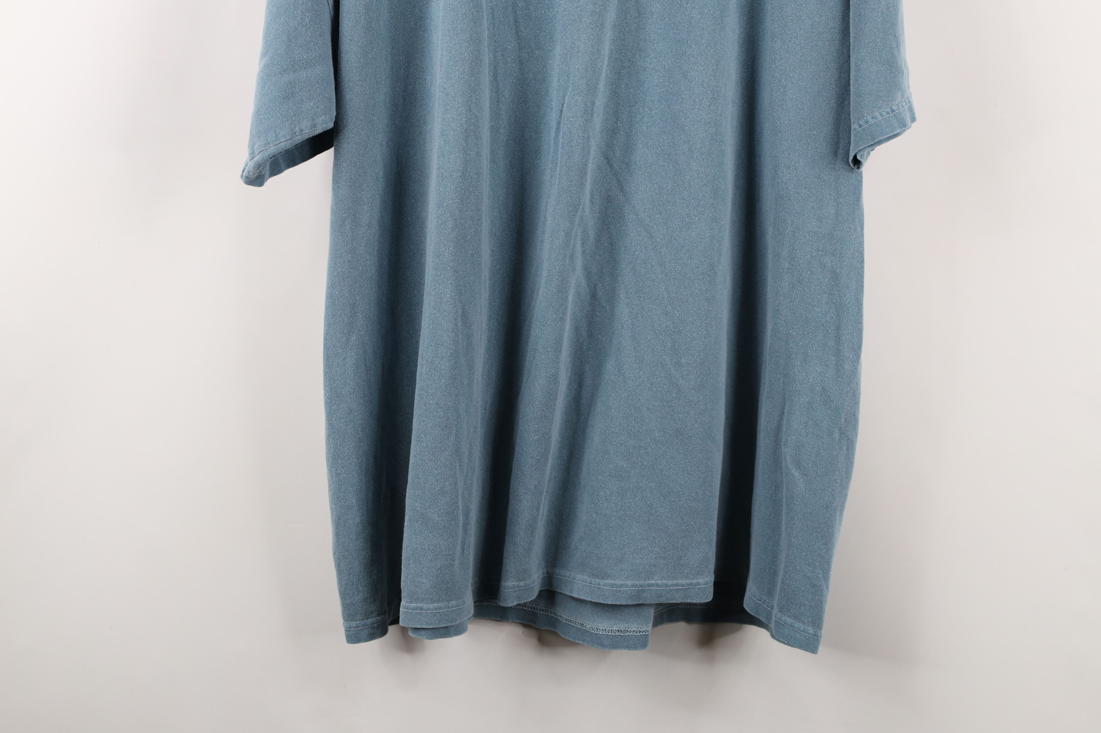 Vintage Vintage 90s The Moorings St Martin Stonewash T-Shirt Teal Size US XXL / EU 58 / 5 - 14 Thumbnail
