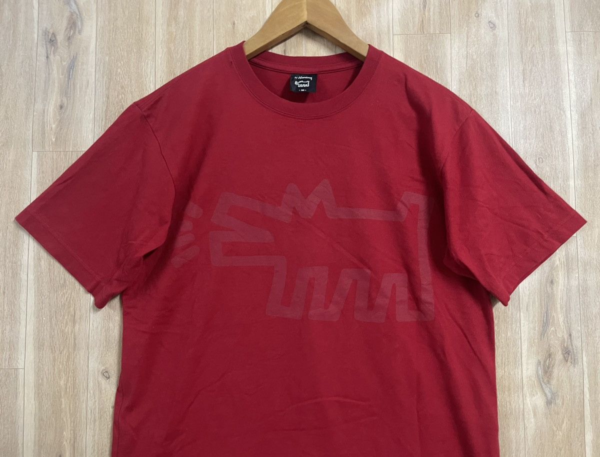 Japanese Brand × Keith Haring × Vintage Vintage Y2K Keith Haring Barking Dog Art M x Uniqlo Size US M / EU 48-50 / 2 - 2 Thumbnail