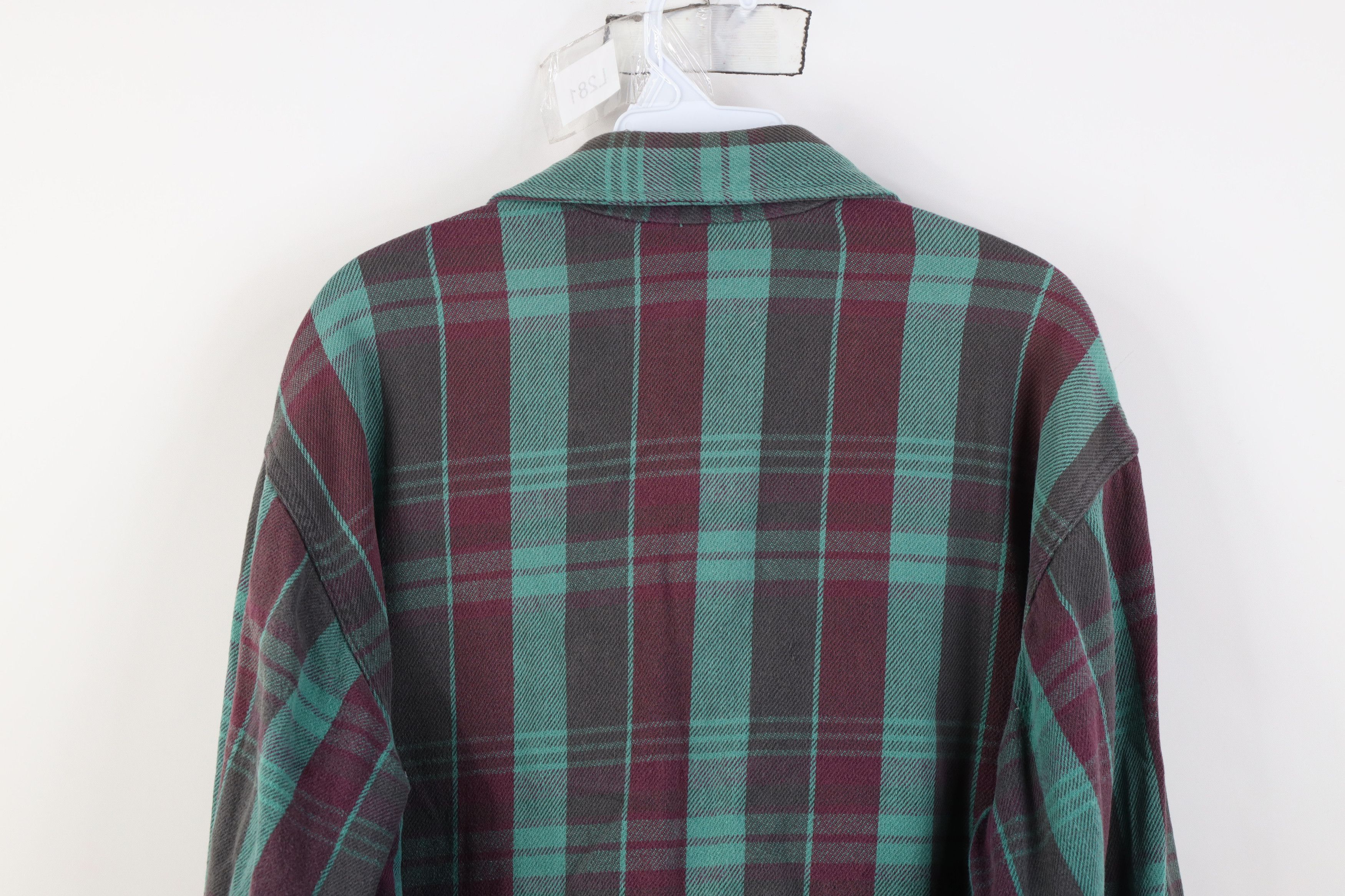 Vintage Vintage 70s Streetwear Heavy Flannel Button Shirt Plaid USA Size US L / EU 52-54 / 3 - 13 Thumbnail