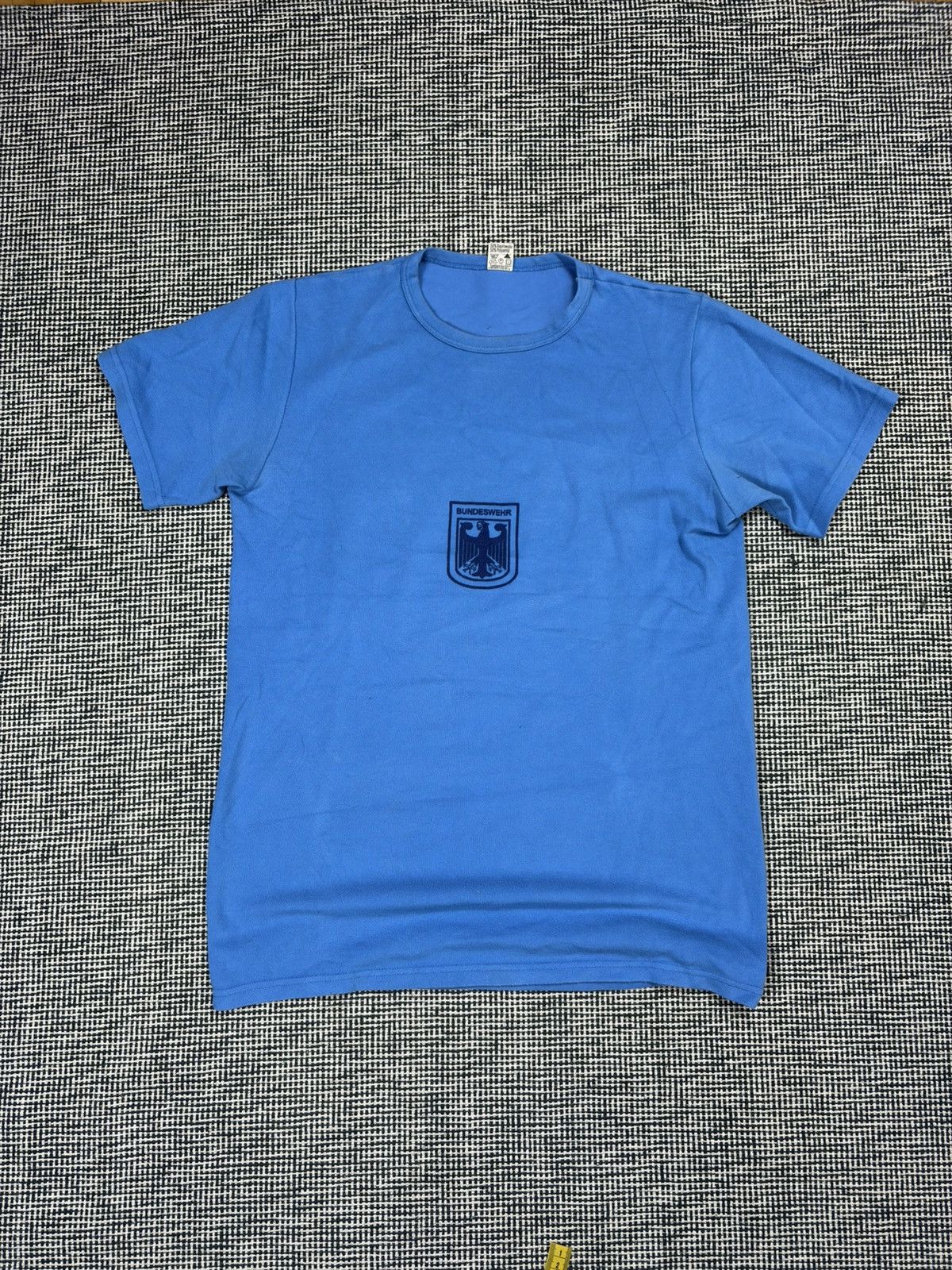 Vintage 80s bundeswehr training army tight t-shirt gat germany Size US M / EU 48-50 / 2 - 1 Thumbnail