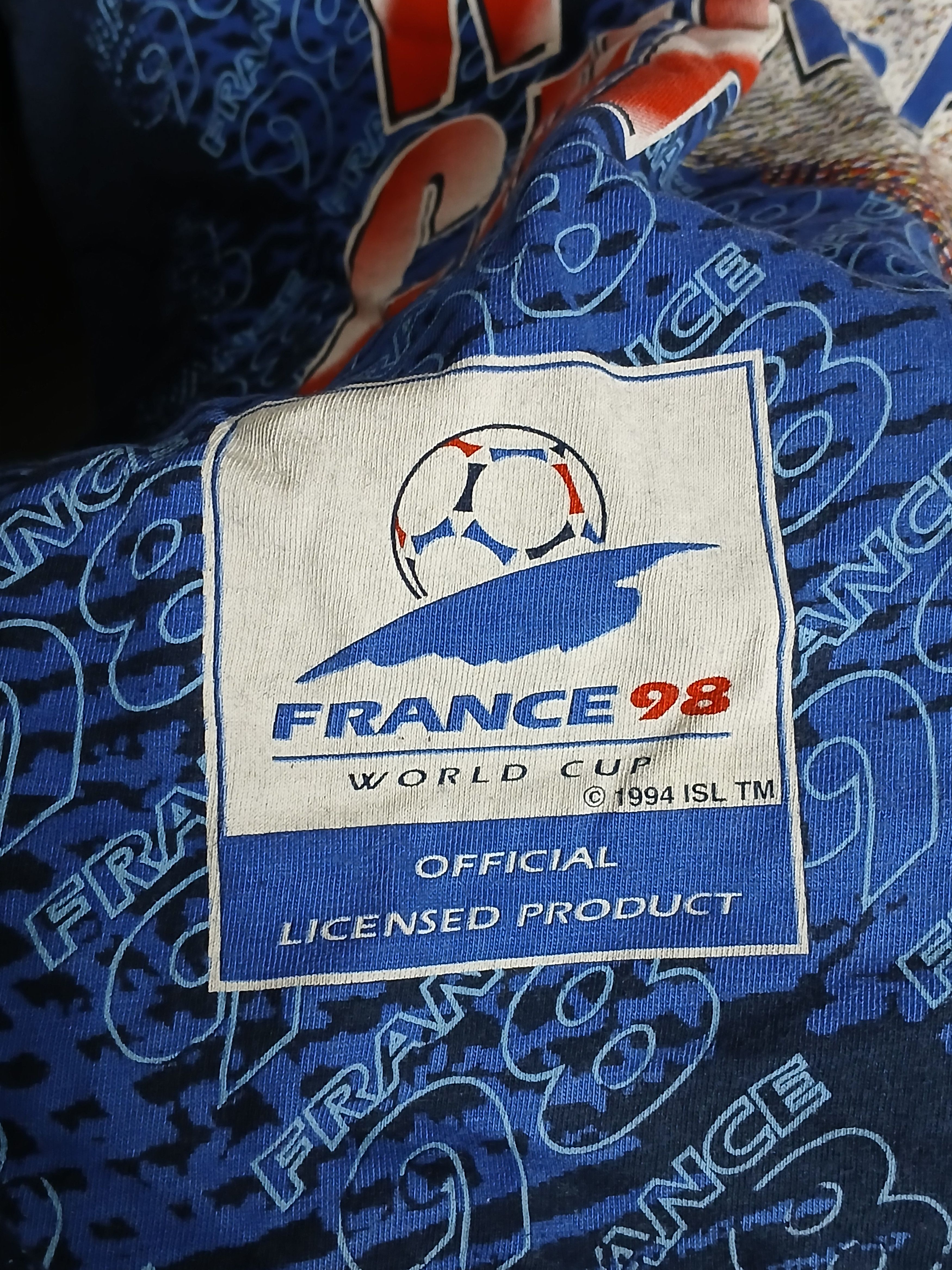 Vintage Vintage 1998 World Cup France Football T-Shirt Size US M / EU 48-50 / 2 - 4 Thumbnail