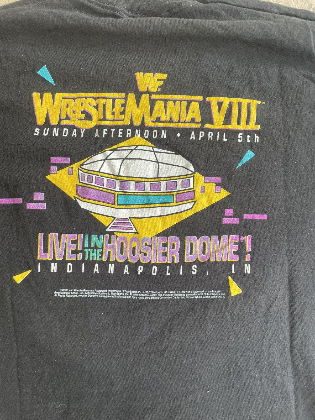 WWF 1992 WWF Wrestlemania VII single stitch tee Size US L / EU 52-54 / 3 - 7 Thumbnail