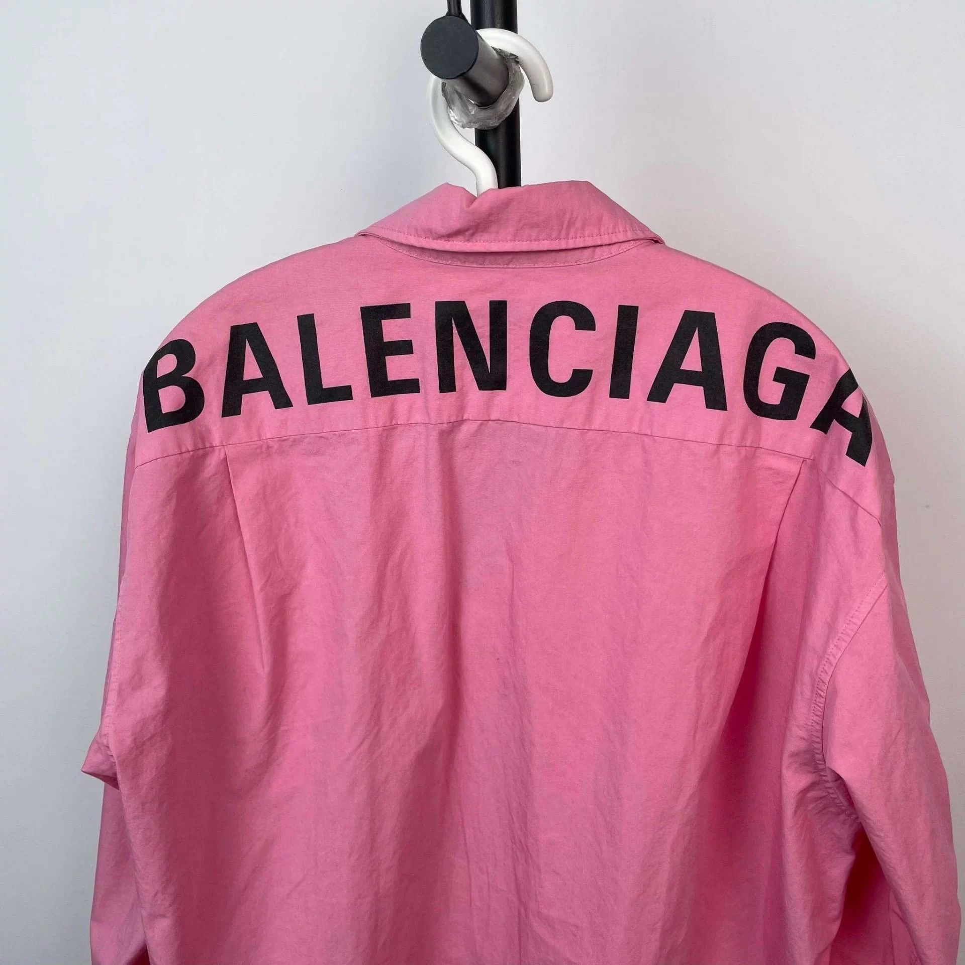 Balenciaga Balenciaga Pink Oxford Mid-Length Shirt 36 A Size XS / US 0-2 / IT 36-38 - 3 Thumbnail