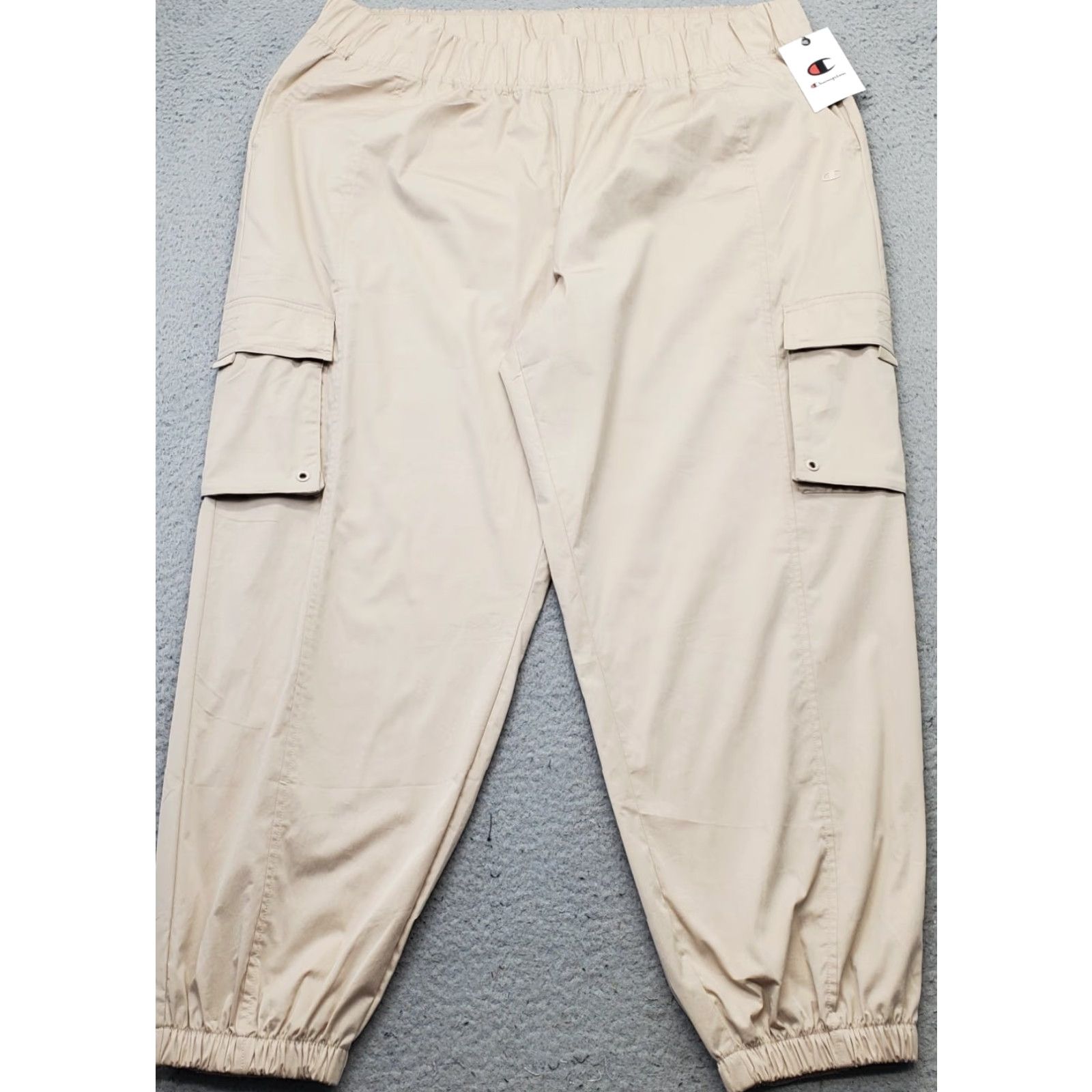 Champion Champion Jogger Pants Womens 2XL Tan Elastic Waist Pockets Size 2XL Size 40" / US 18 - 2 Thumbnail