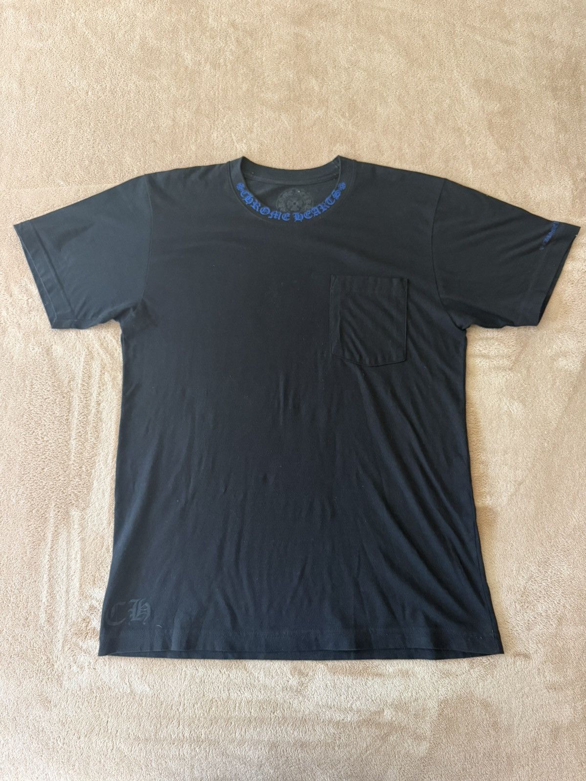 Chrome Hearts blue collar T-shirt - size M