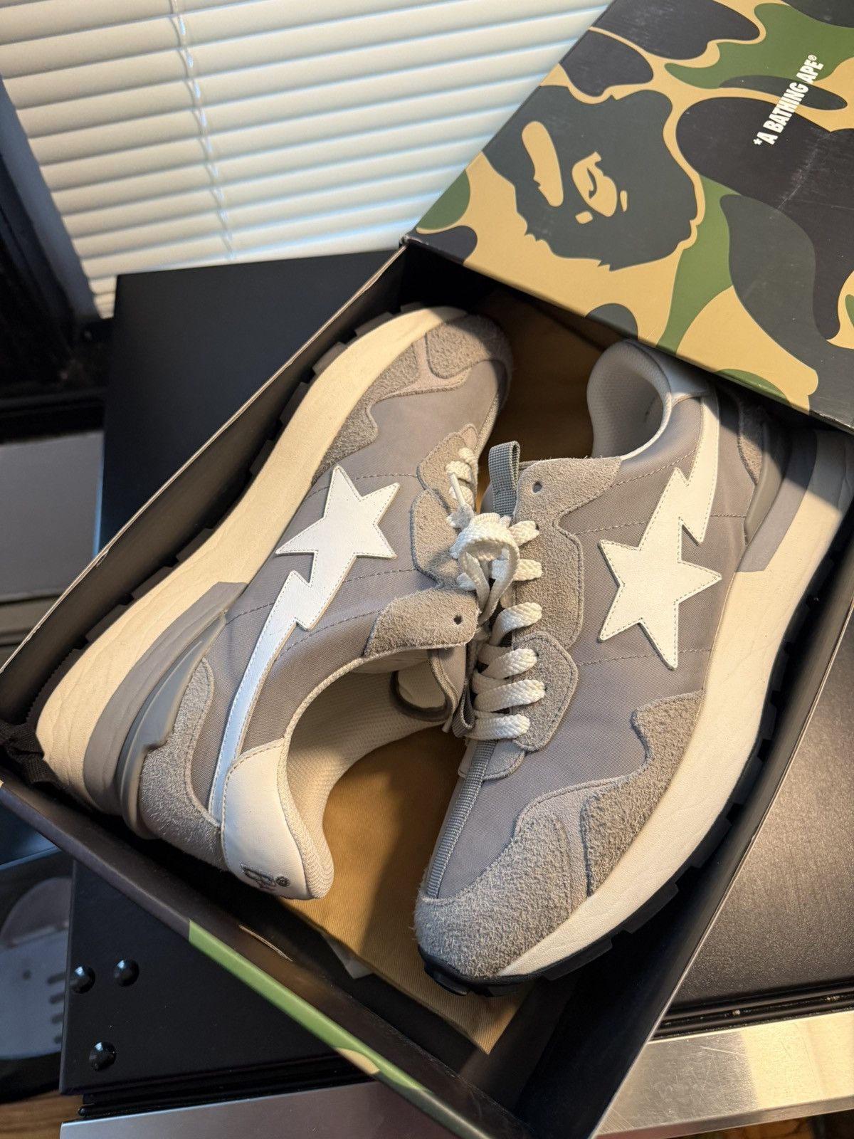 Bape Bape Roadsta Express Grey Size 11 US / 44 EU Size US 11 / EU 44 - 19 Thumbnail