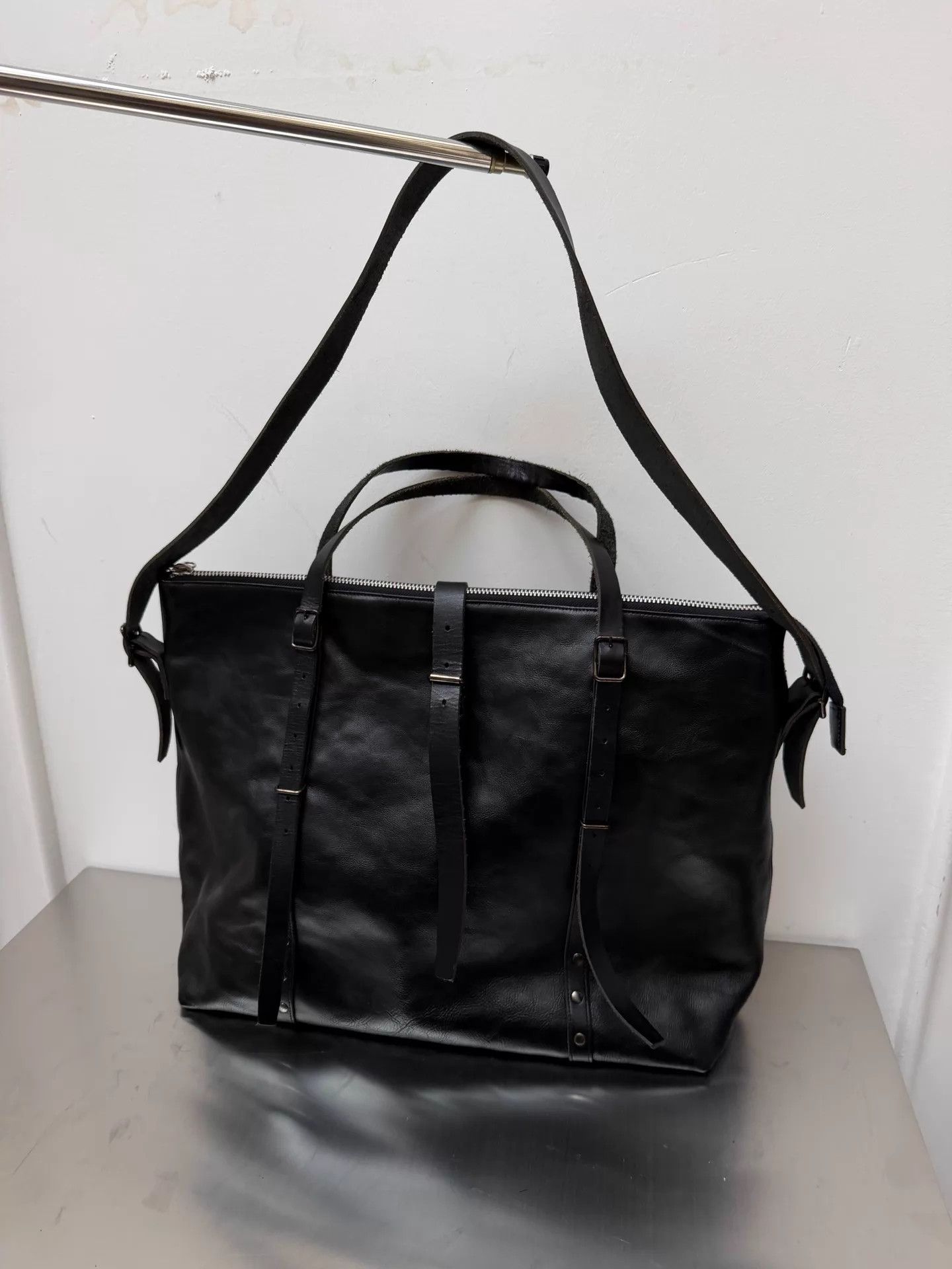 Yohji Yamamoto Yohji Yamamoto Pour Homme Oversized Strap Tote/Shoulder Size ONE SIZE - 4 Thumbnail