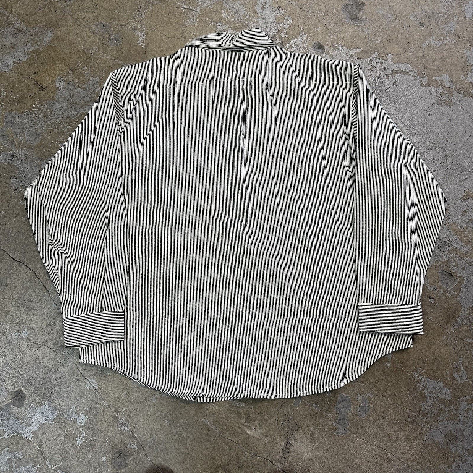 FiveBrother × Vintage NWT Vintage Five Brother Pinstripe Longsleeve Shirt 2XL Size US XXL / EU 58 / 5 - 3 Thumbnail