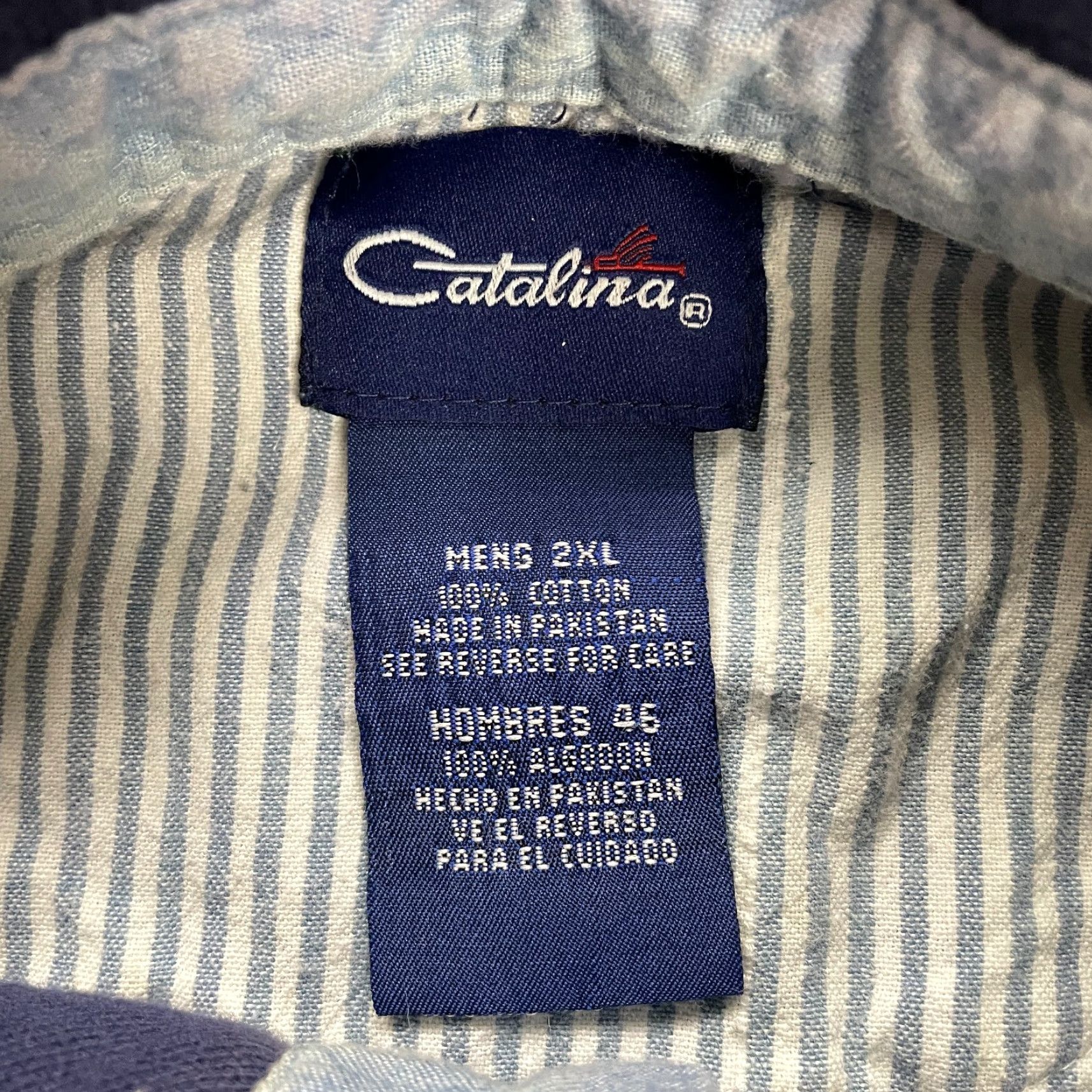 Catalina VINTAGE? No— Catalina Polo Shirt Mens 2XL Naby Blue Short Sleeve Cotton Active Golf Casual Shirt Adult 2XL Blue Polo Catalina Regular Mens Size US XXL / EU 58 / 5 - 7 Thumbnail