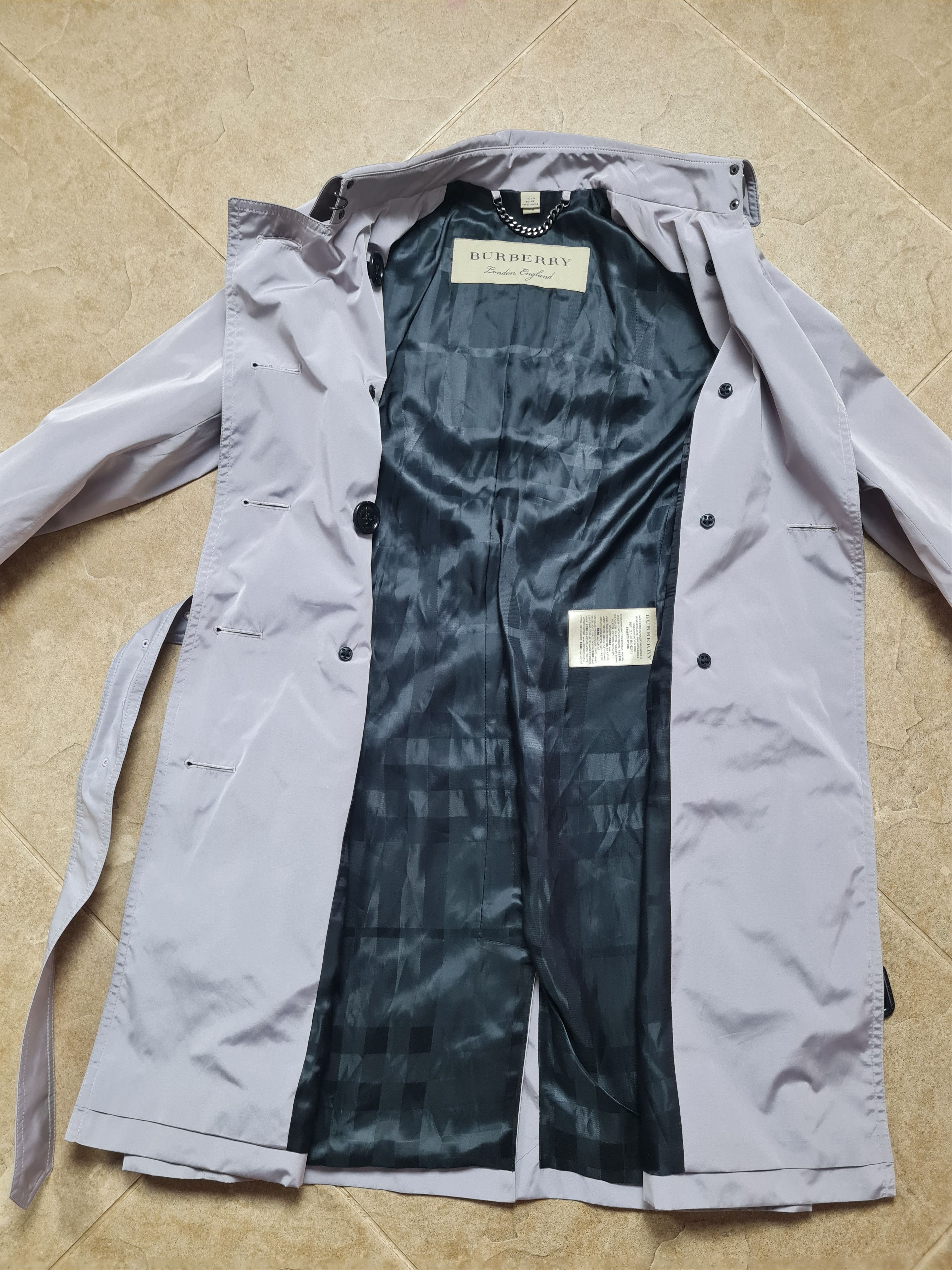 Burberry Burberry Trench Coat Size/S Cotton Blend Nova check Gray Size S / US 4 / IT 40 - 21 Thumbnail