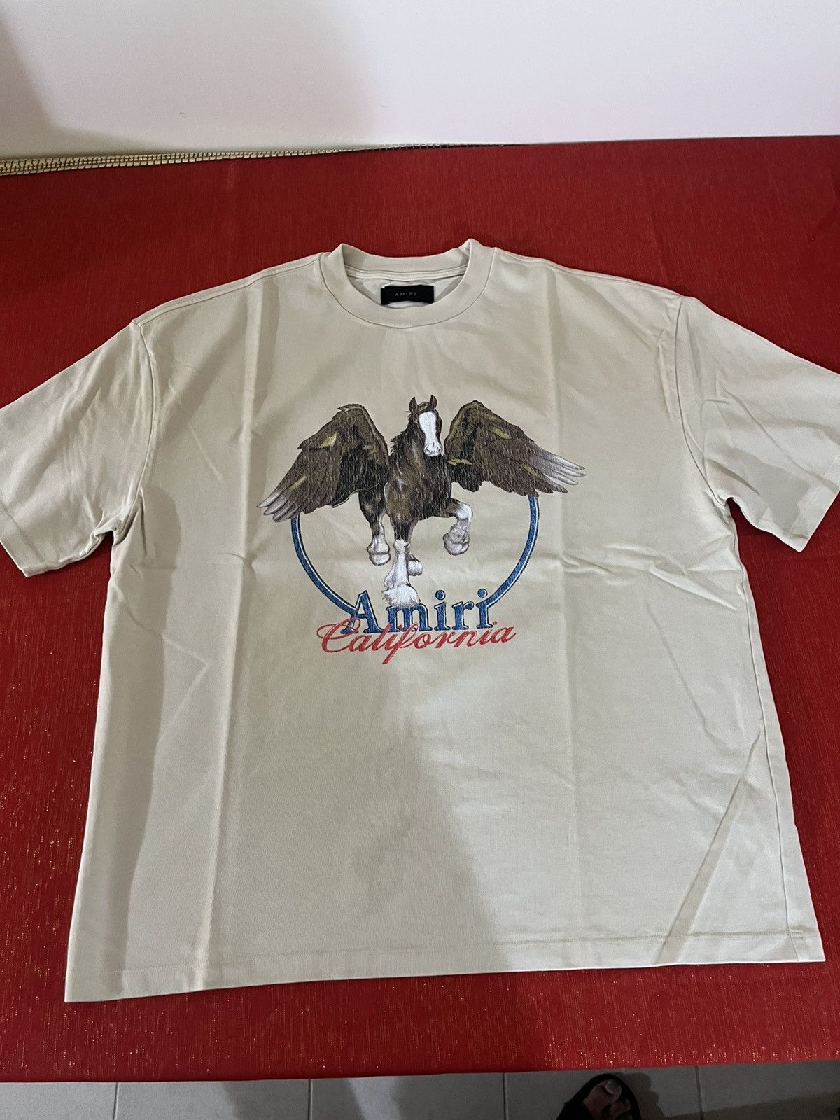 Amiri Amiri Clydesdale Vintage Pegasus T-Shirt Sz XL Size US XL / EU 56 / 4 - 12 Thumbnail