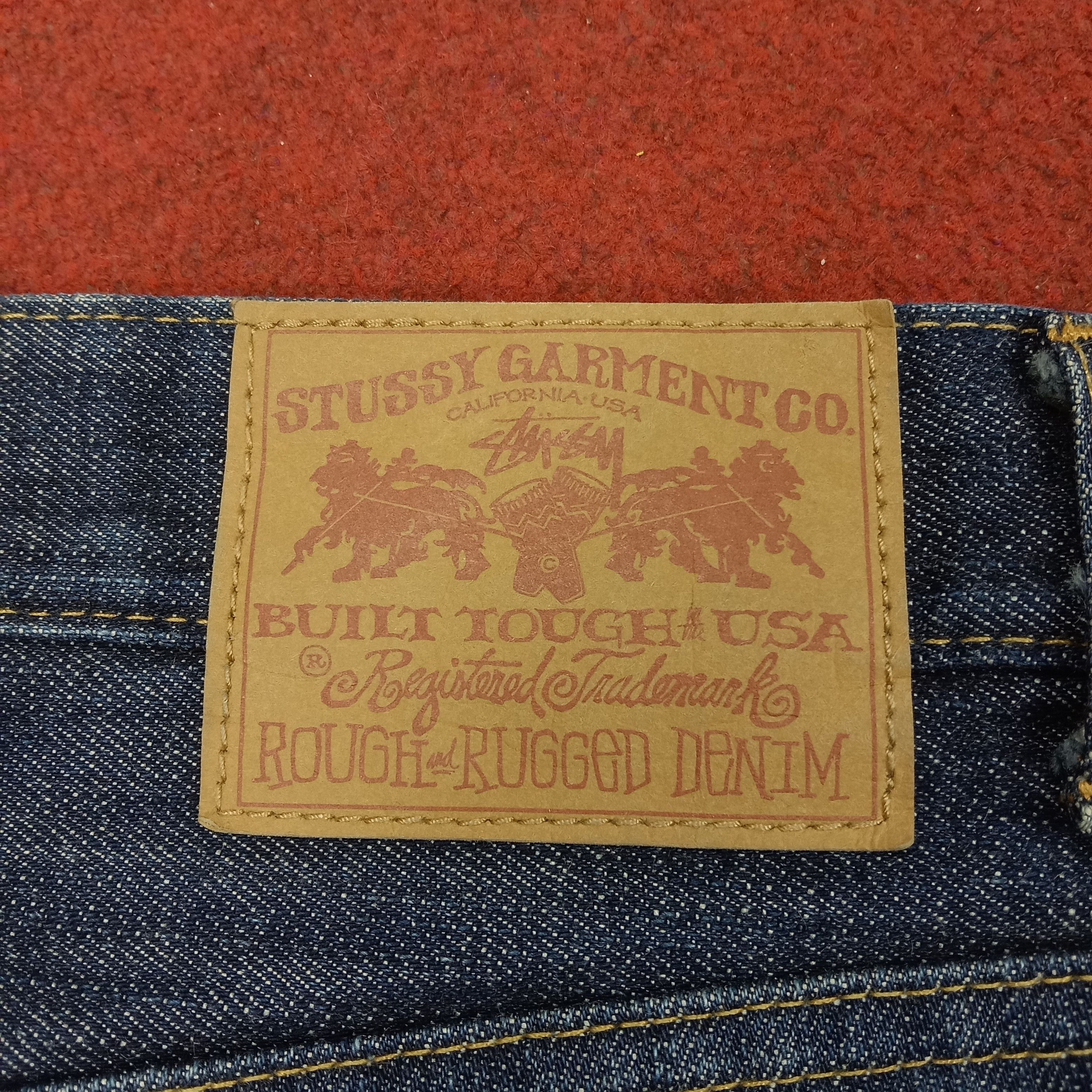 Stussy × Vintage Stussy Jeans Streetwear Custom Art Logo Style Size US 31 - 15 Thumbnail