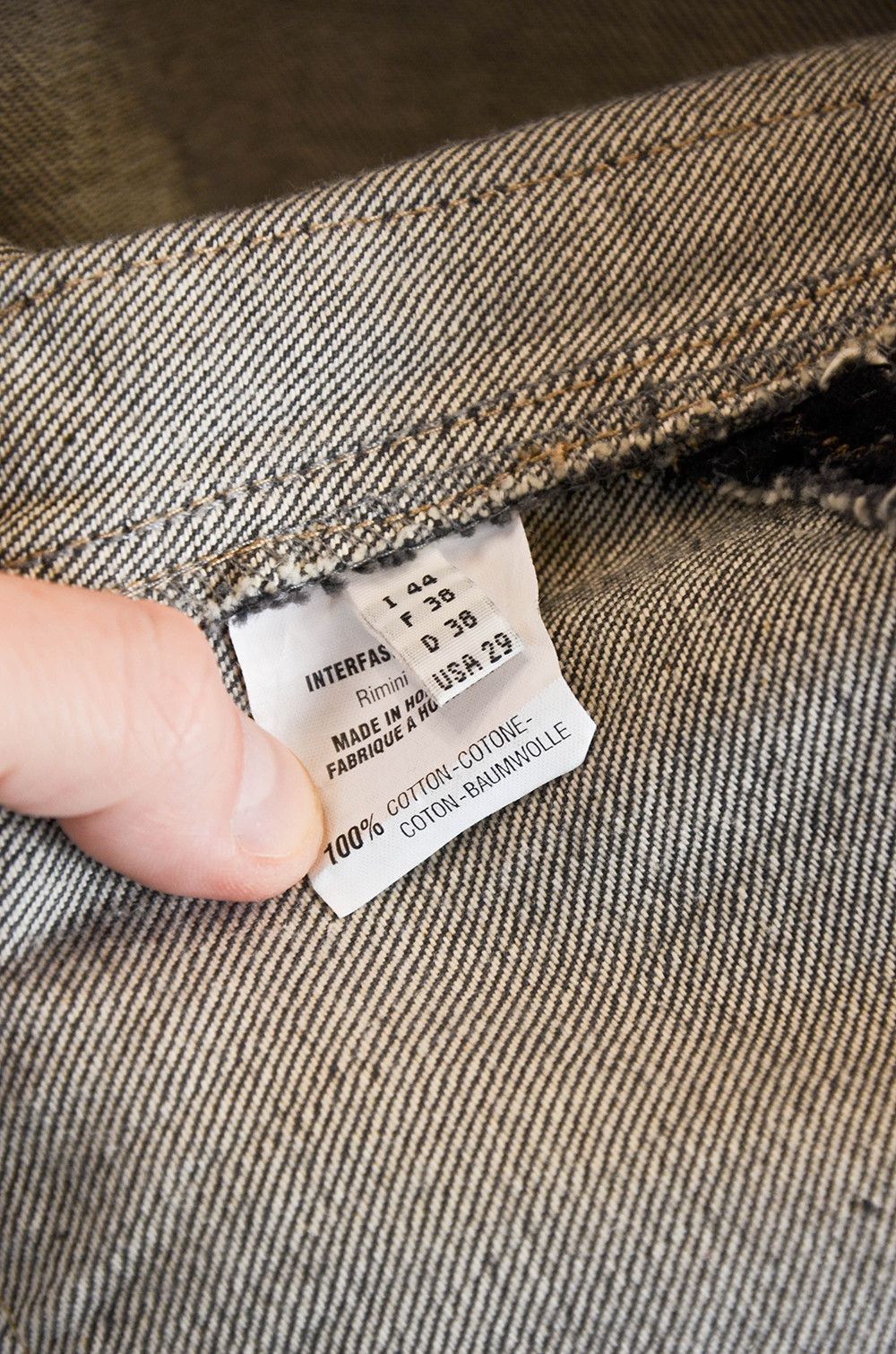 Marithe + Francois Girbaud × Vintage Marthe Francois Girbaud Raw Denim Blazer Jacket - IT44 Size M / US 6-8 / IT 42-44 - 10 Thumbnail