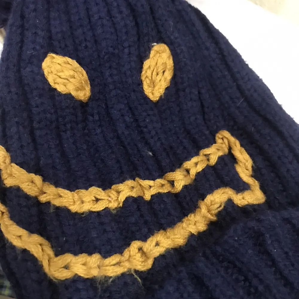 Japanese Brand × Kapital × Vintage Japanese Brand Big Logo Smiley Knit Beanie Hat Size ONE SIZE - 5 Thumbnail