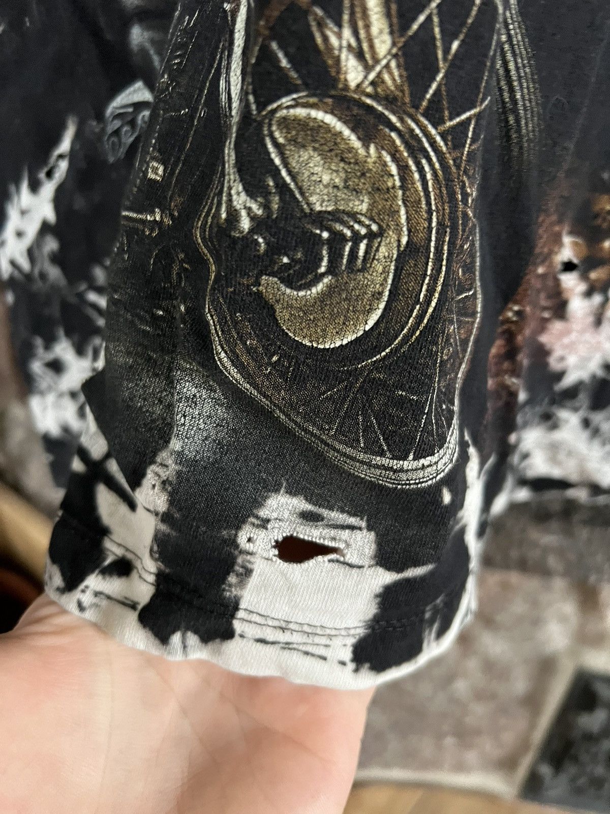 Affliction × Designer Full print t-shirt tee Tis , dark side, ghost M Size US M / EU 48-50 / 2 - 5 Thumbnail