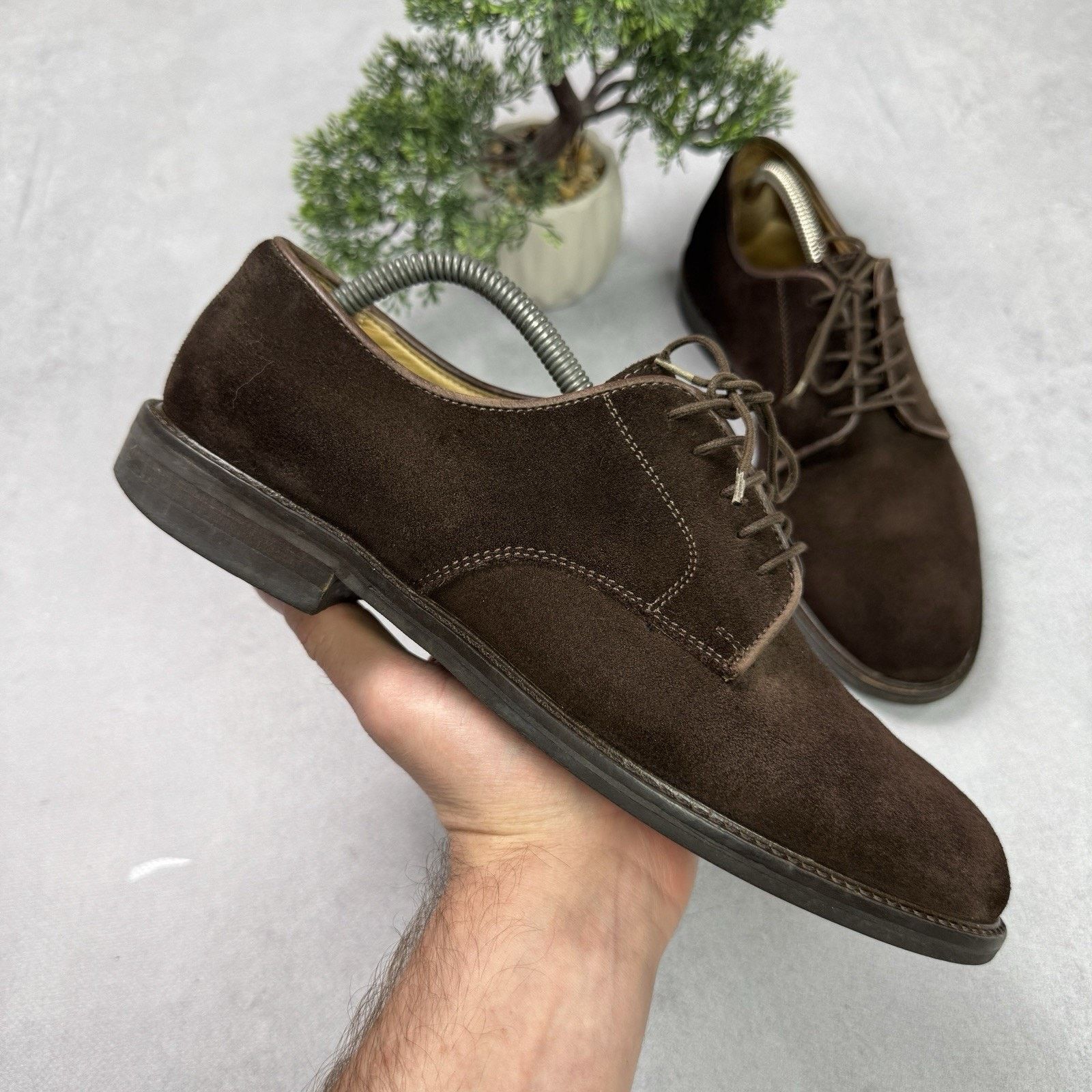 Polo Ralph Lauren Asher Derby Suede Shoes Dress Size US 8