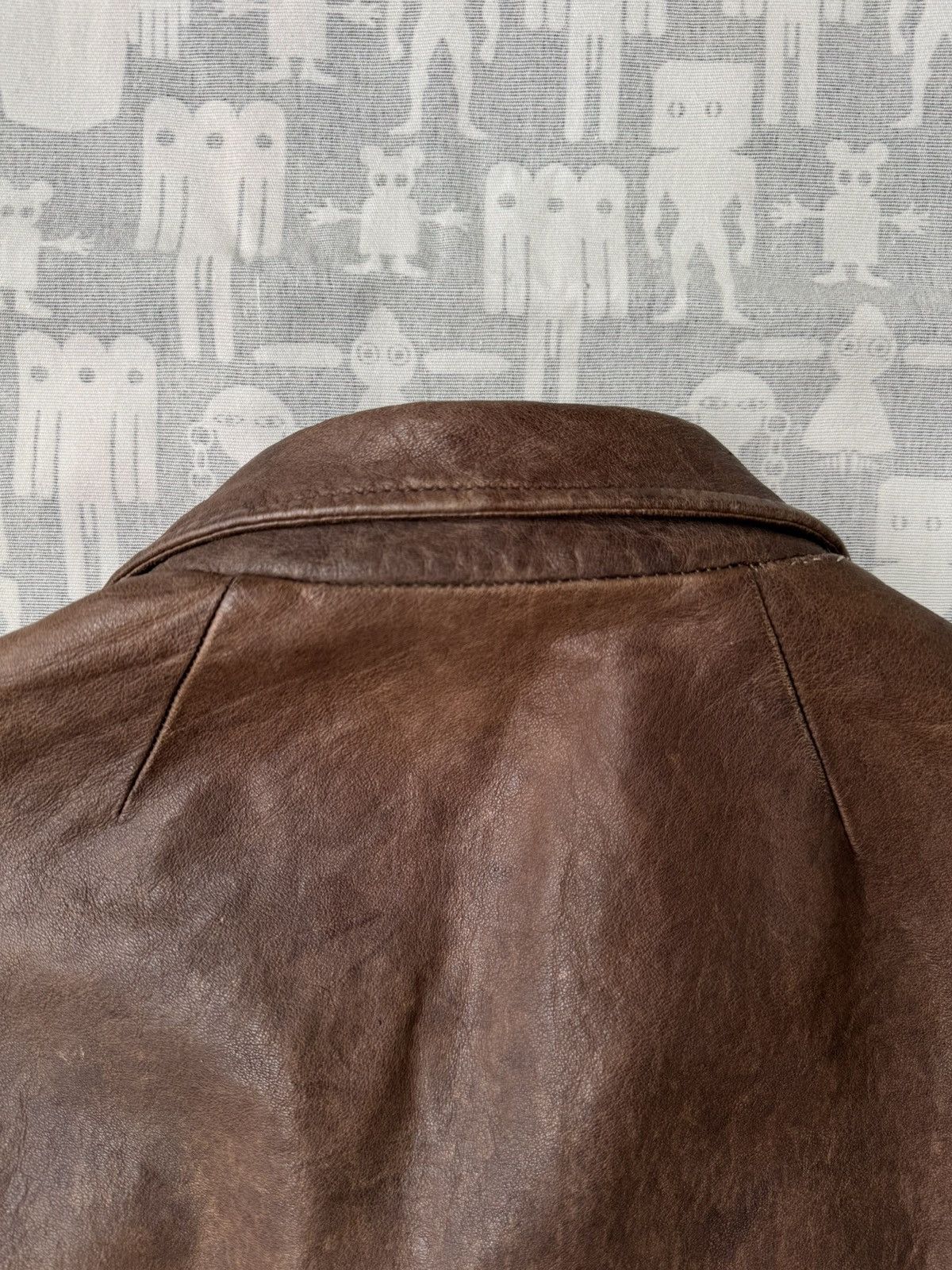 Rick Owens Rick Owens AW08 Stooges Dust Hammered Lamb Leather Jacket Size US M / EU 48-50 / 2 - 10 Thumbnail