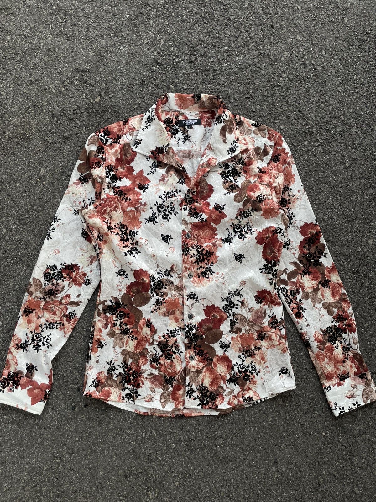 Tornado Mart Tornado Mart Flora Pattern Shirt Size M / US 6-8 / IT 42-44 - 1 Thumbnail