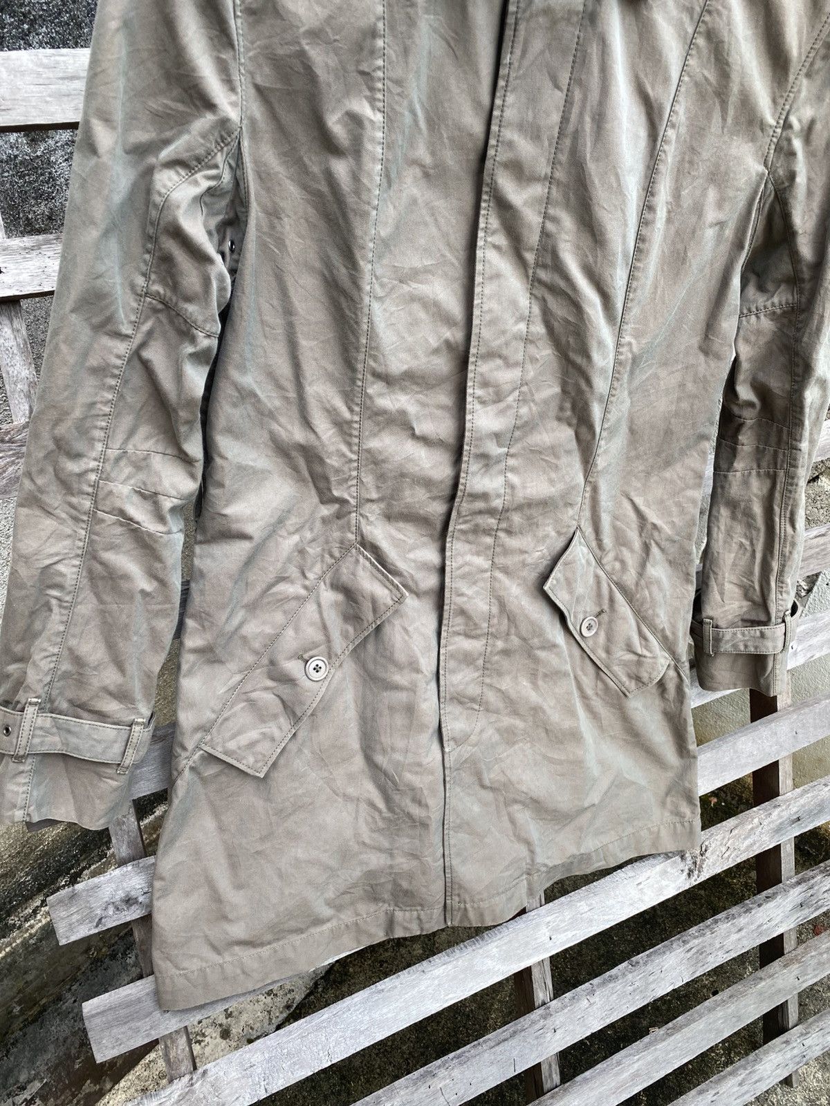 Yohji Yamamoto Y’s Yohji Yamamoto Aspesi Women’s LightweightTrench Coat Size M / US 6-8 / IT 42-44 - 6 Thumbnail