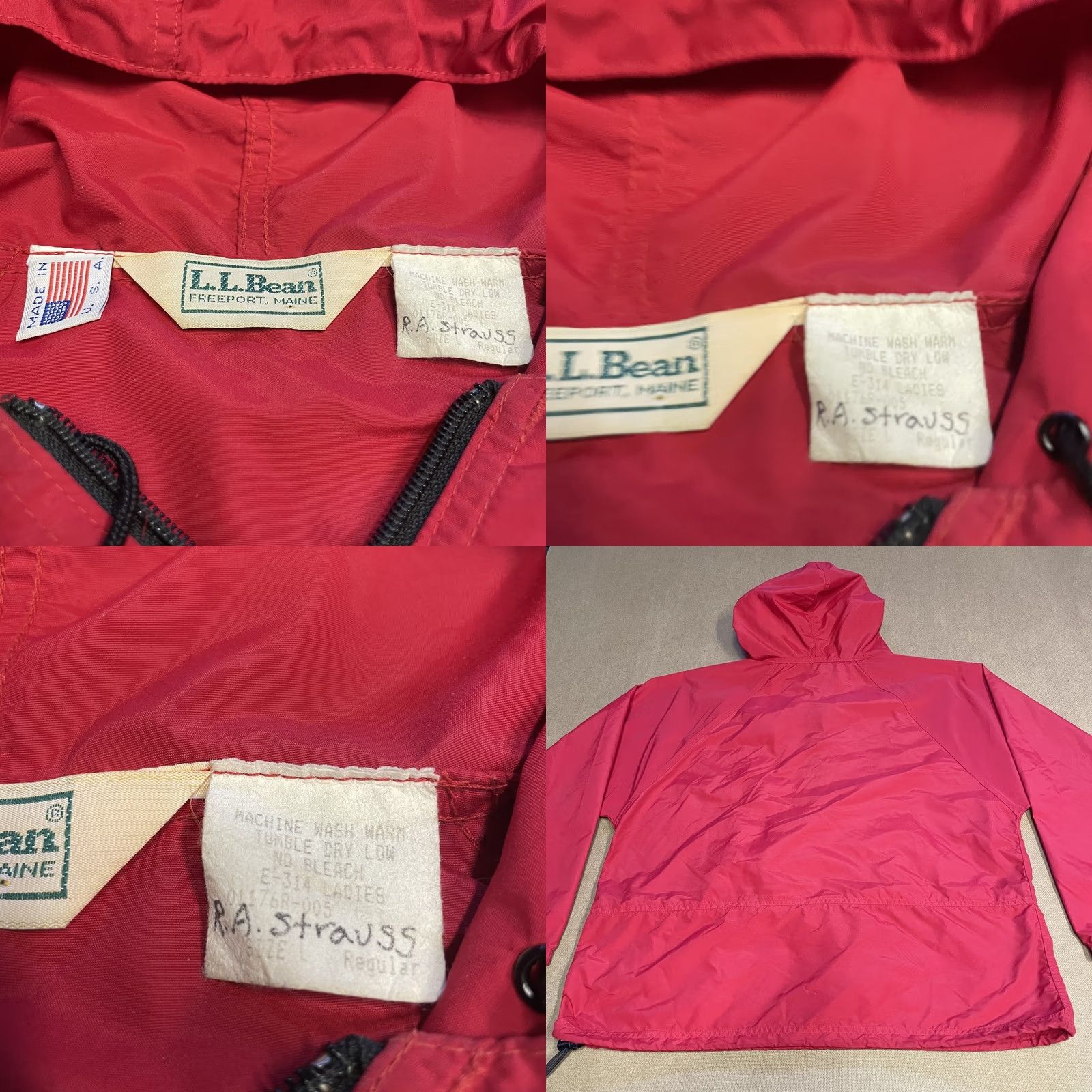 Vintage VINTAGE LL Bean Jacket Mens Large Pullover Hooded Anorak Made USA Outdoors 90s Size US L / EU 52-54 / 3 - 8 Thumbnail