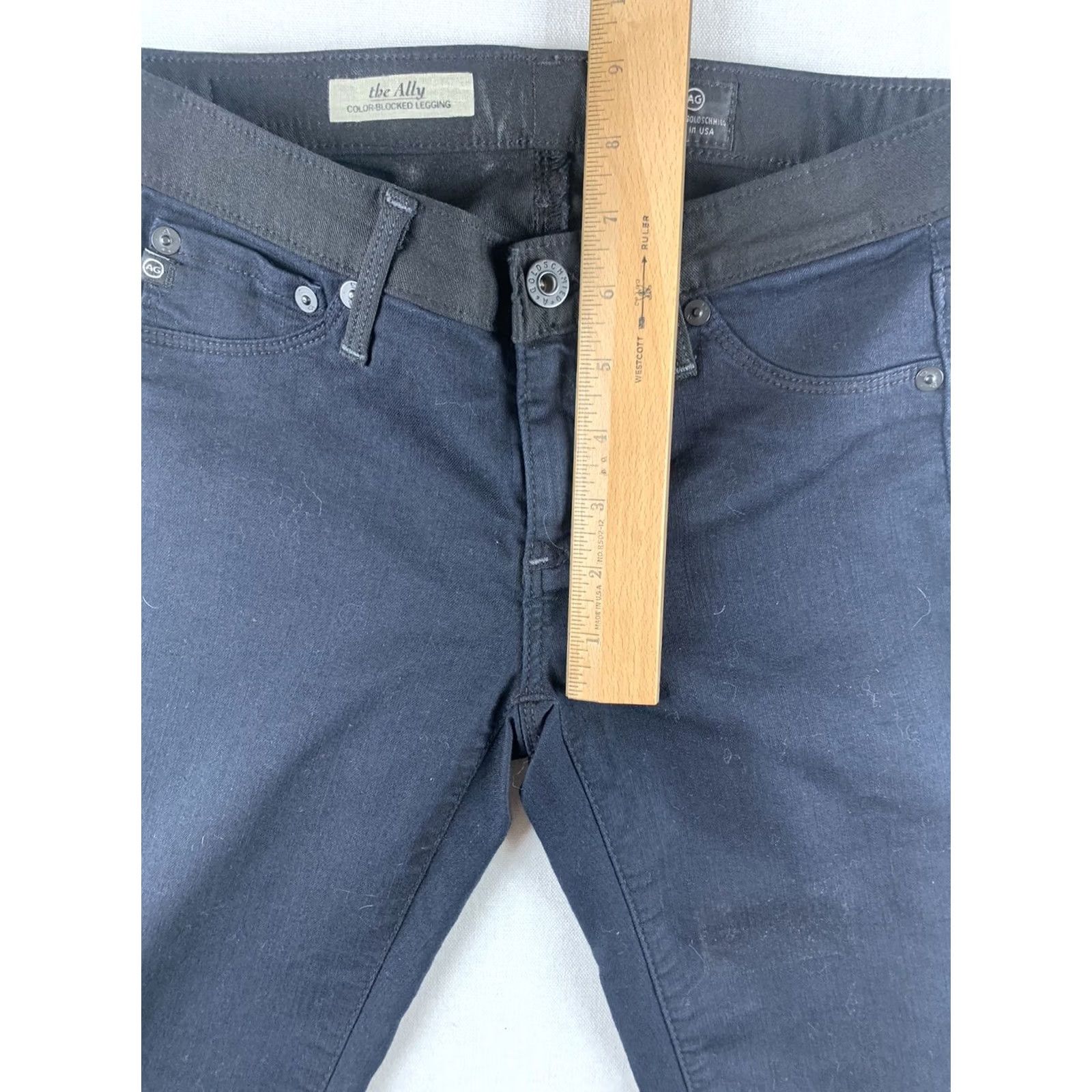 Bally AG Adriano Goldschmied The Ally Legging Womens 24R Black Size 42" / US 20 - 4 Thumbnail